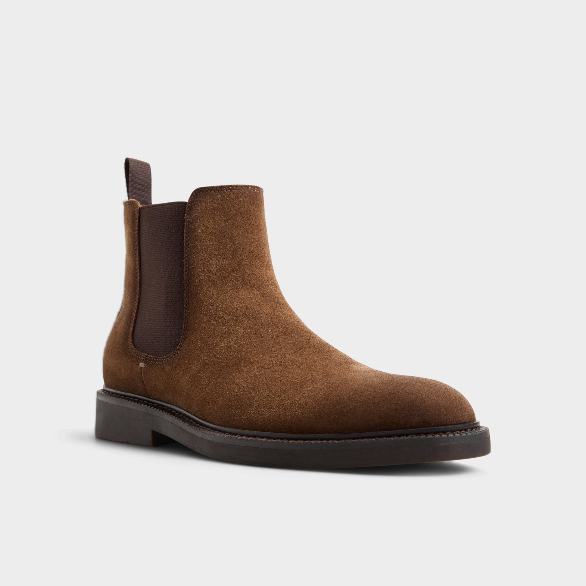 Three-quarter angle of Brown Malmo Chelsea boot's front side
