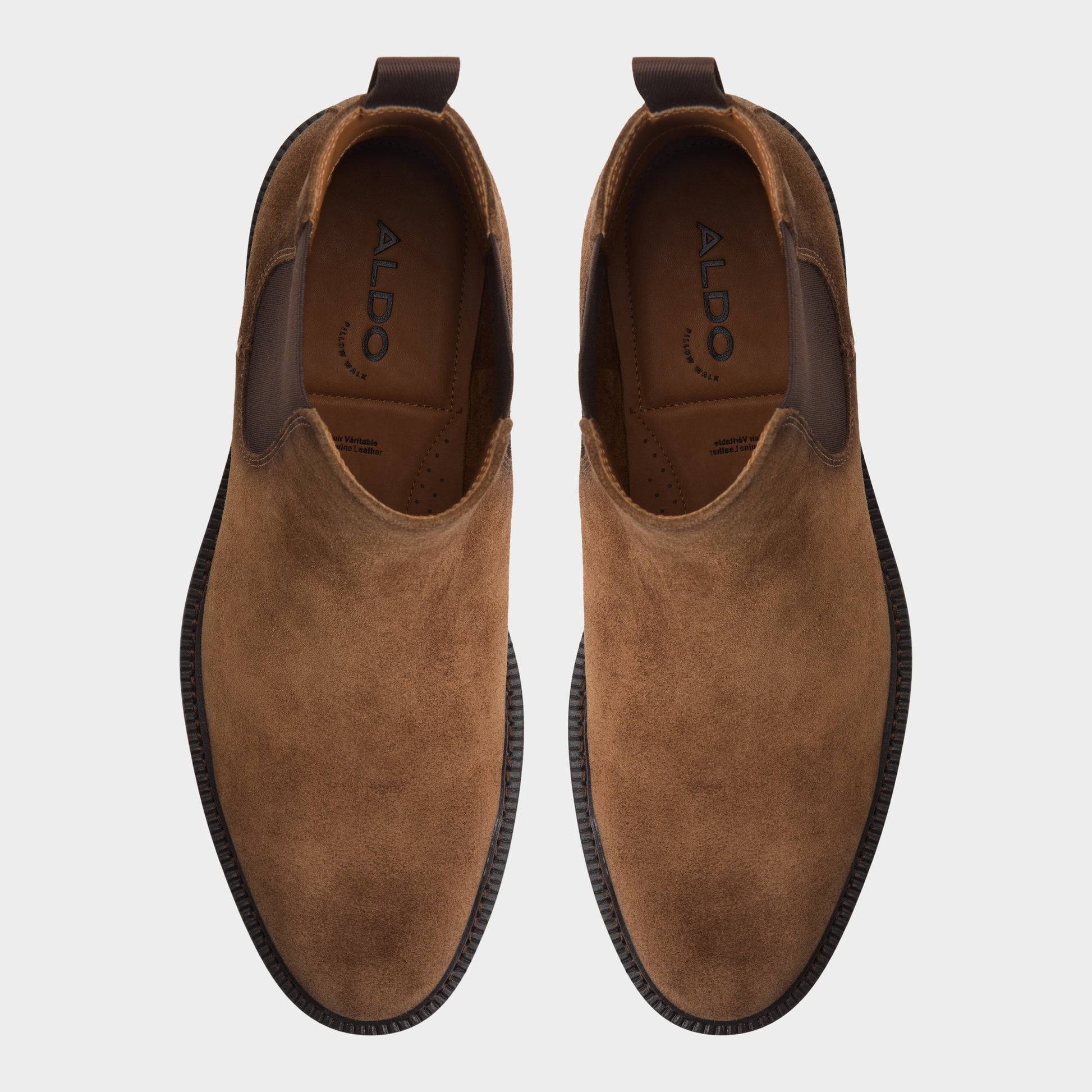 Top-down view of the Brown Malmo Chelsea boot