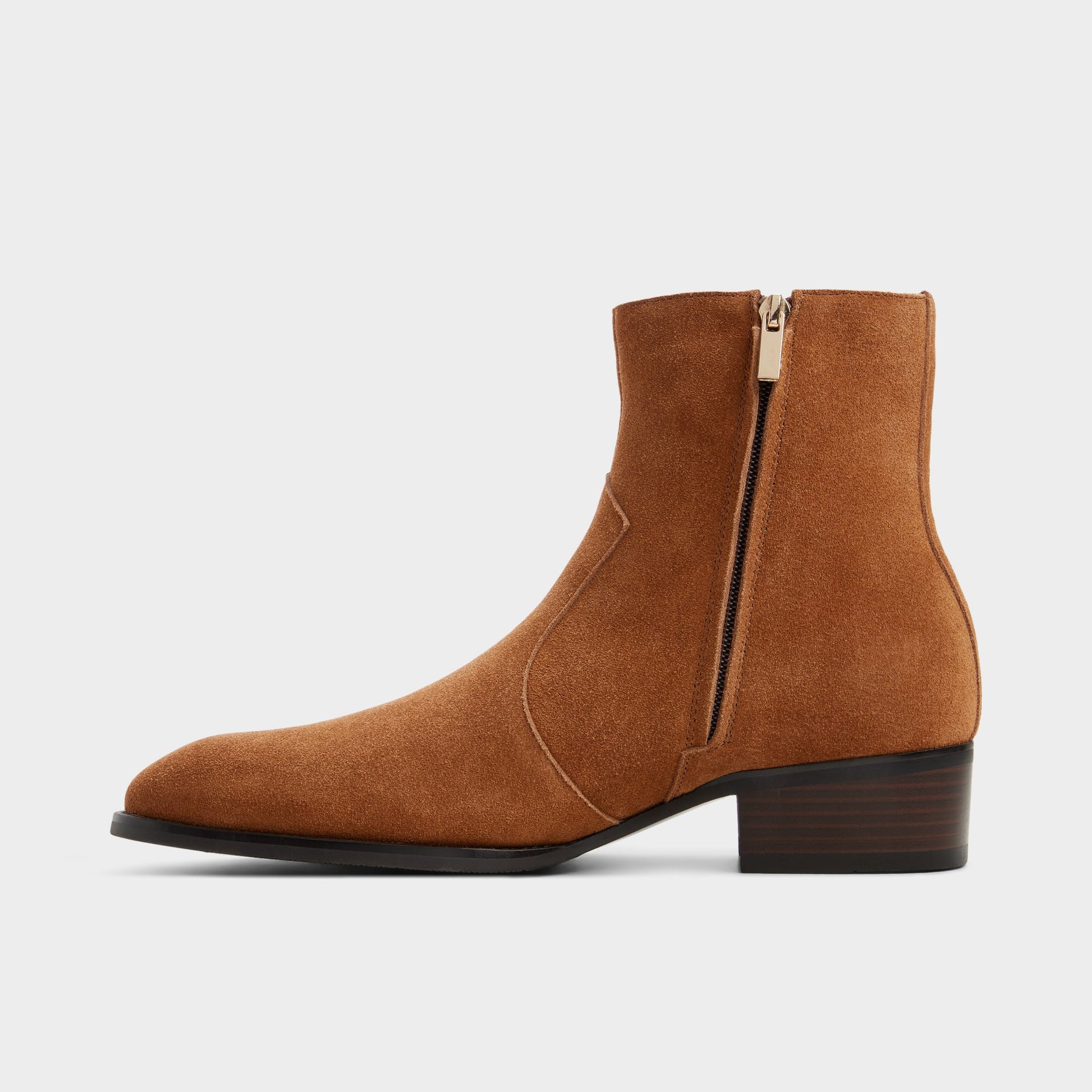Side view of Light brown Chander Ankle boot