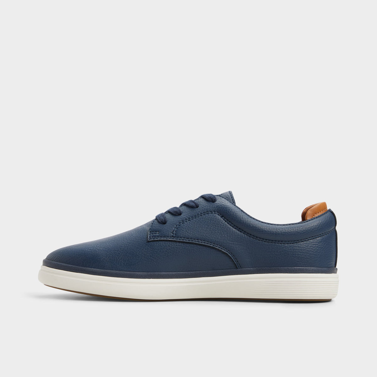Side view of Navy Ted Low top sneaker
