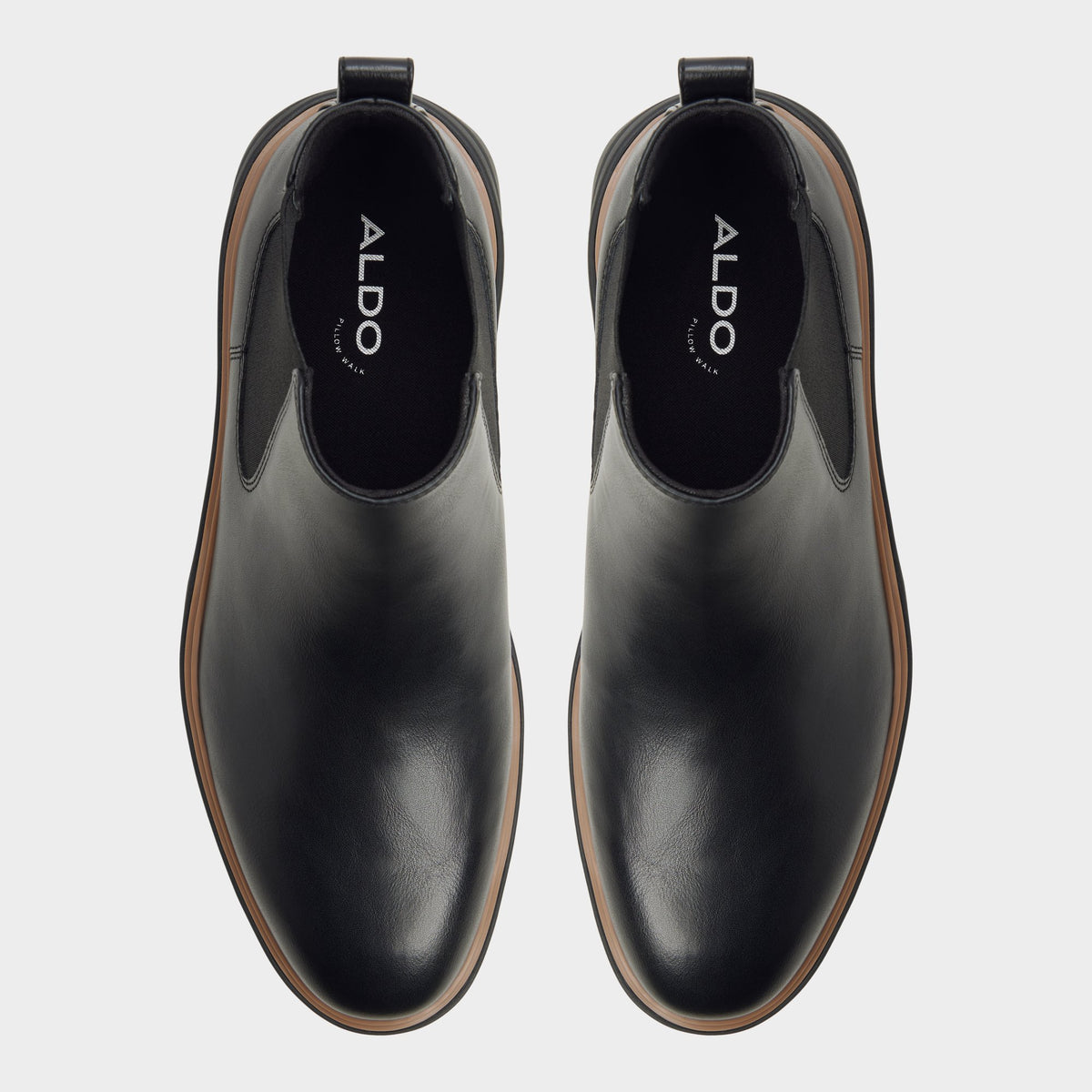 Top-down view of the Black Pete Chelsea boot