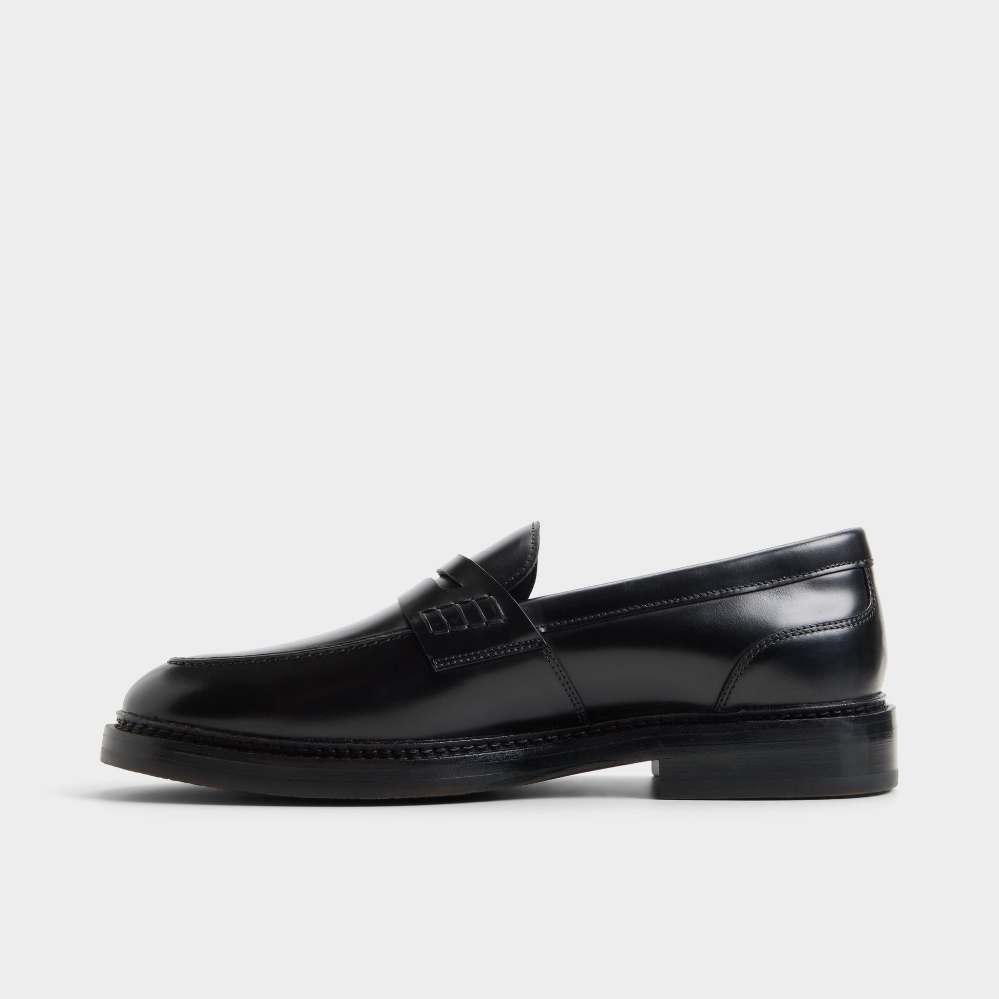 Side view of Black Mcrae Loafer