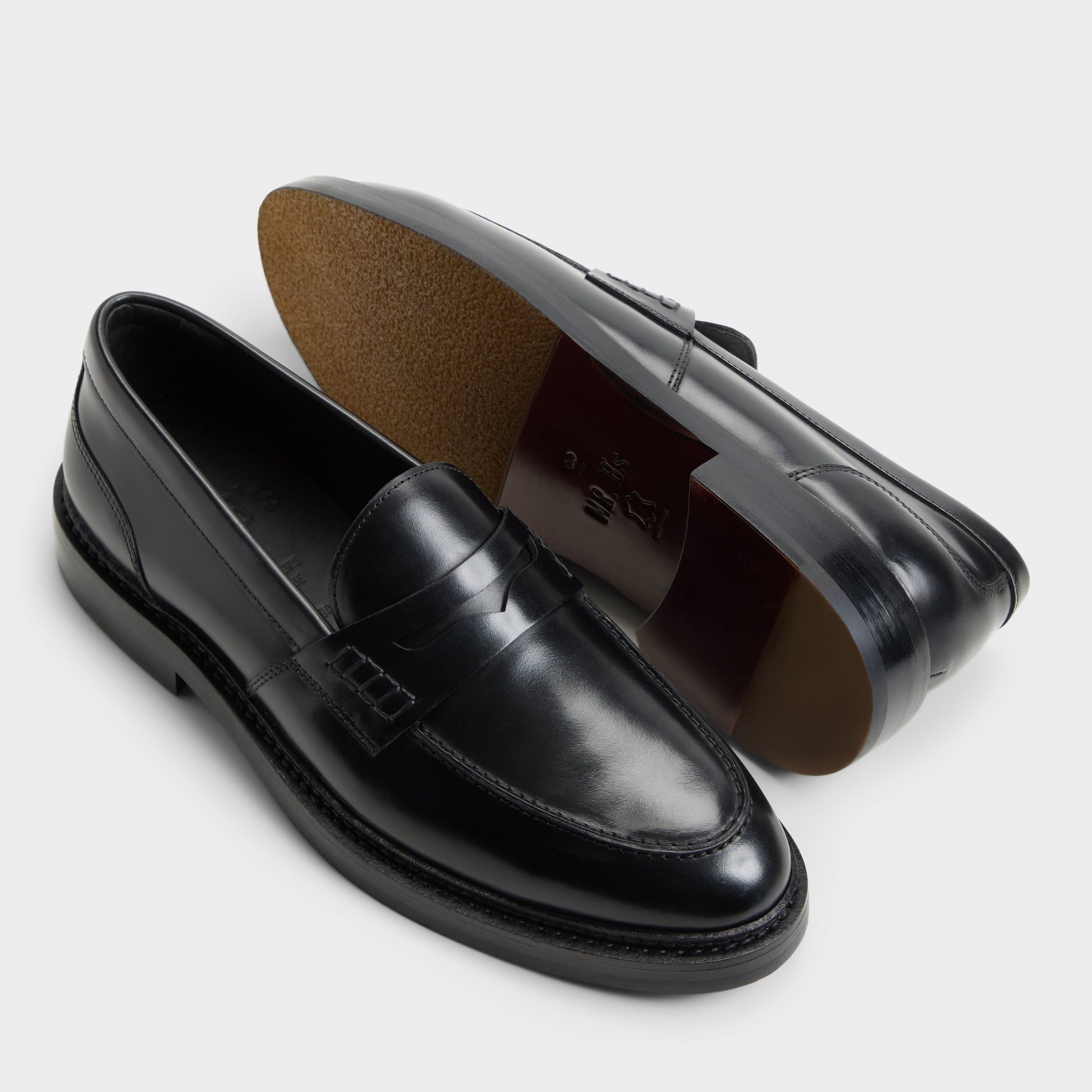 Highlighted view of a pair of Black Mcrae Loafers