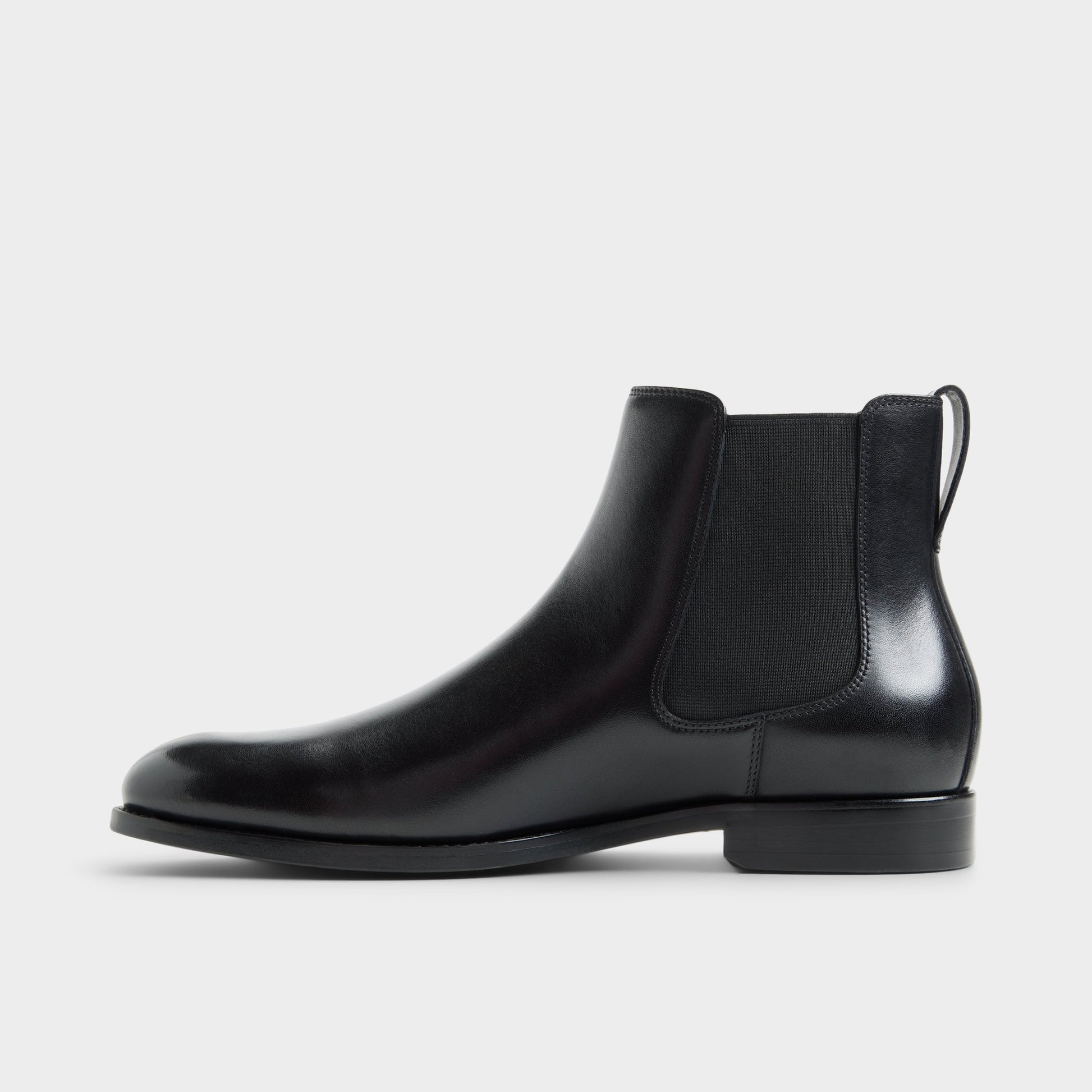 Vue latérale de Noir Felton Botte Chelsea