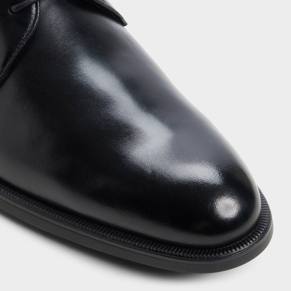 Close-up of the Black Nikolai Derby shoe