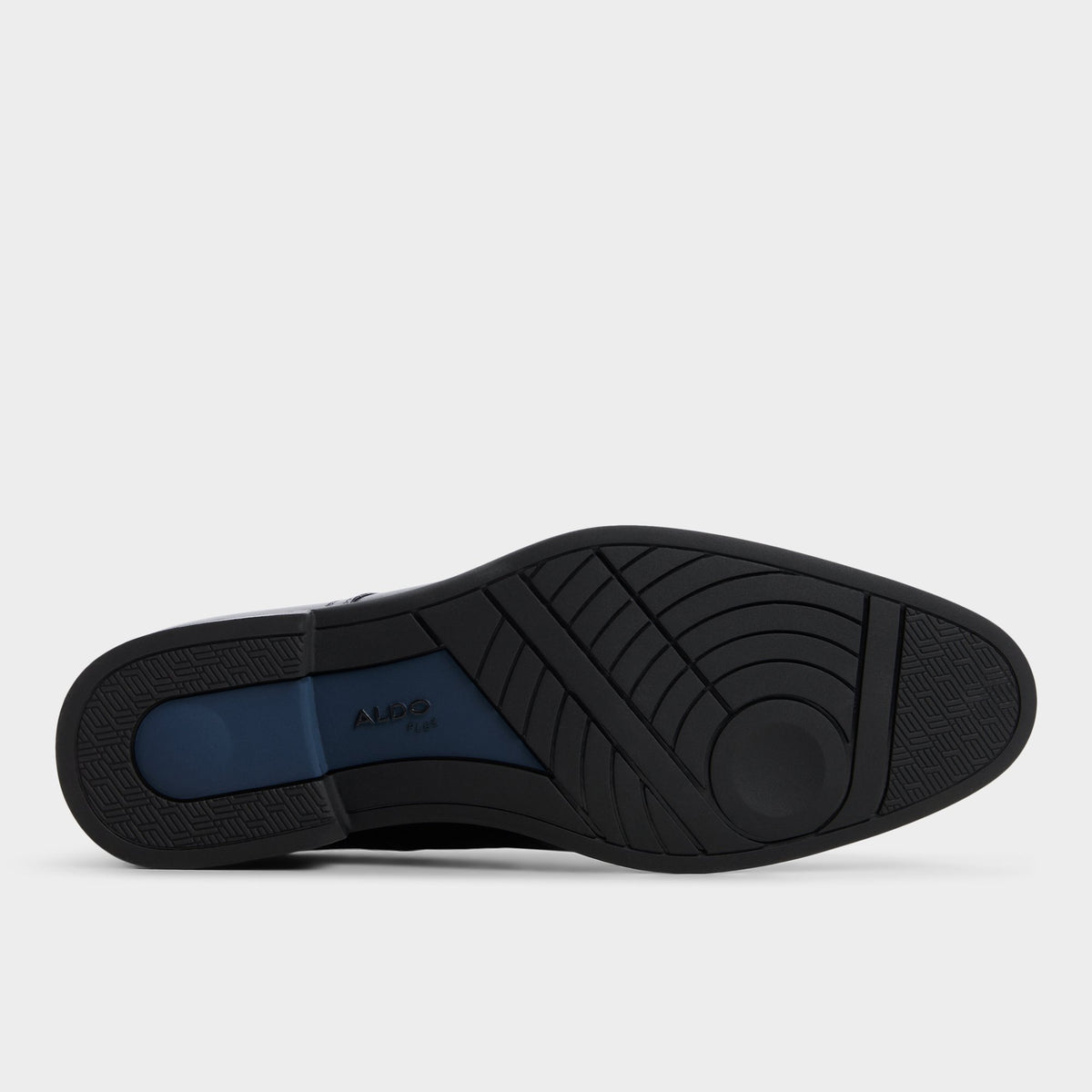 View of Black Nikolai Derby shoe's sole
