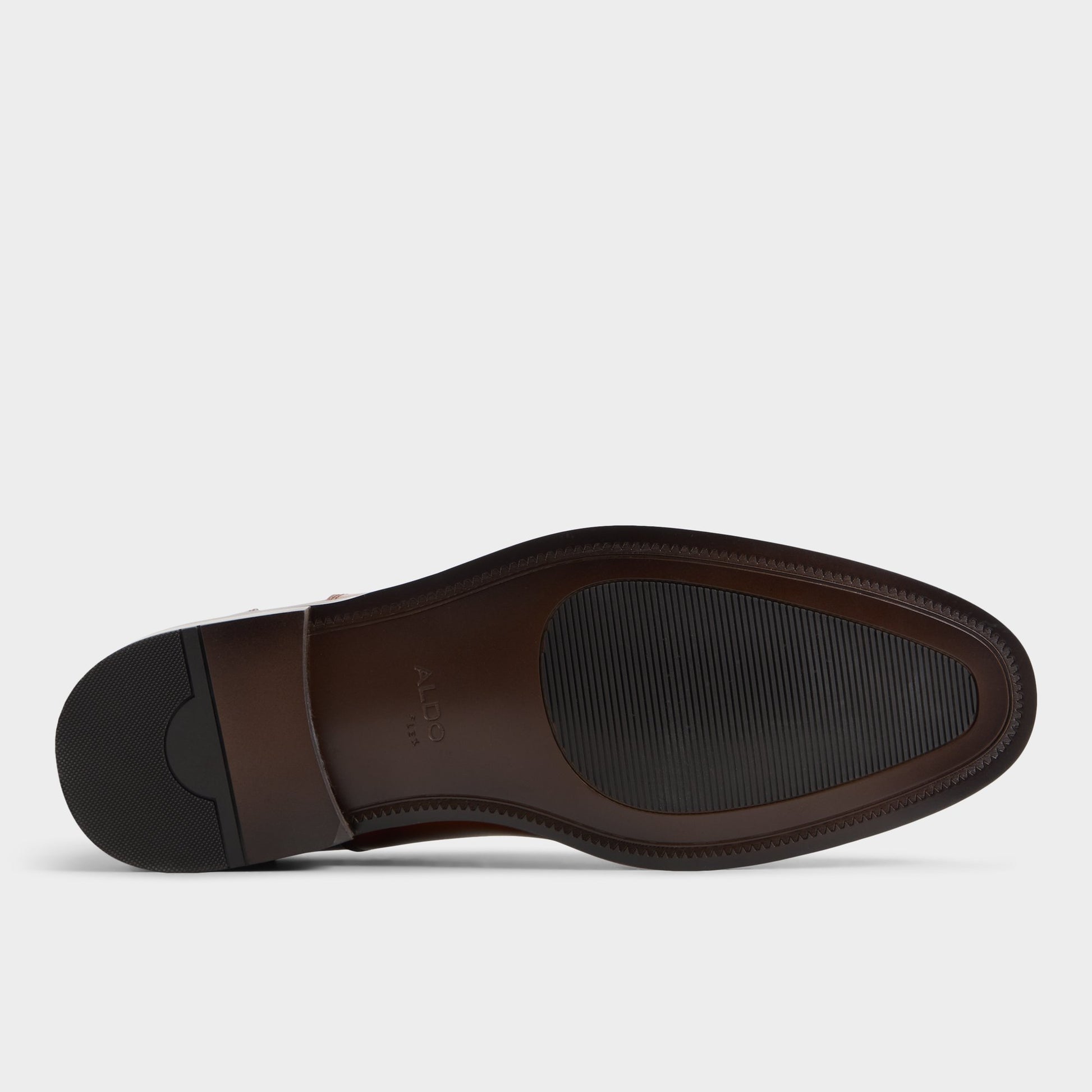 Vue de la semelle de Beige Fez Chaussure Oxford
