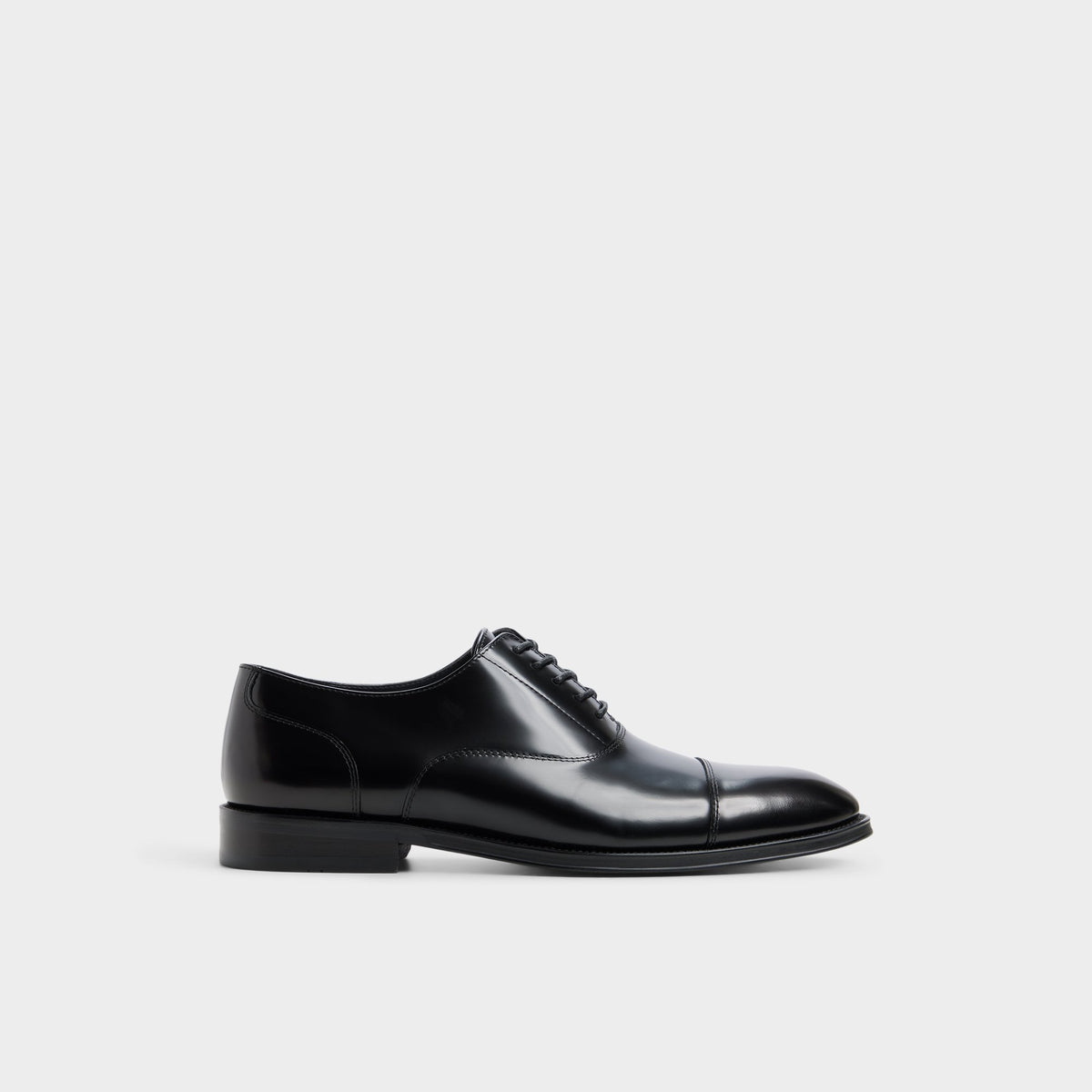 Main View of Open black Fez Oxford shoe for Mens