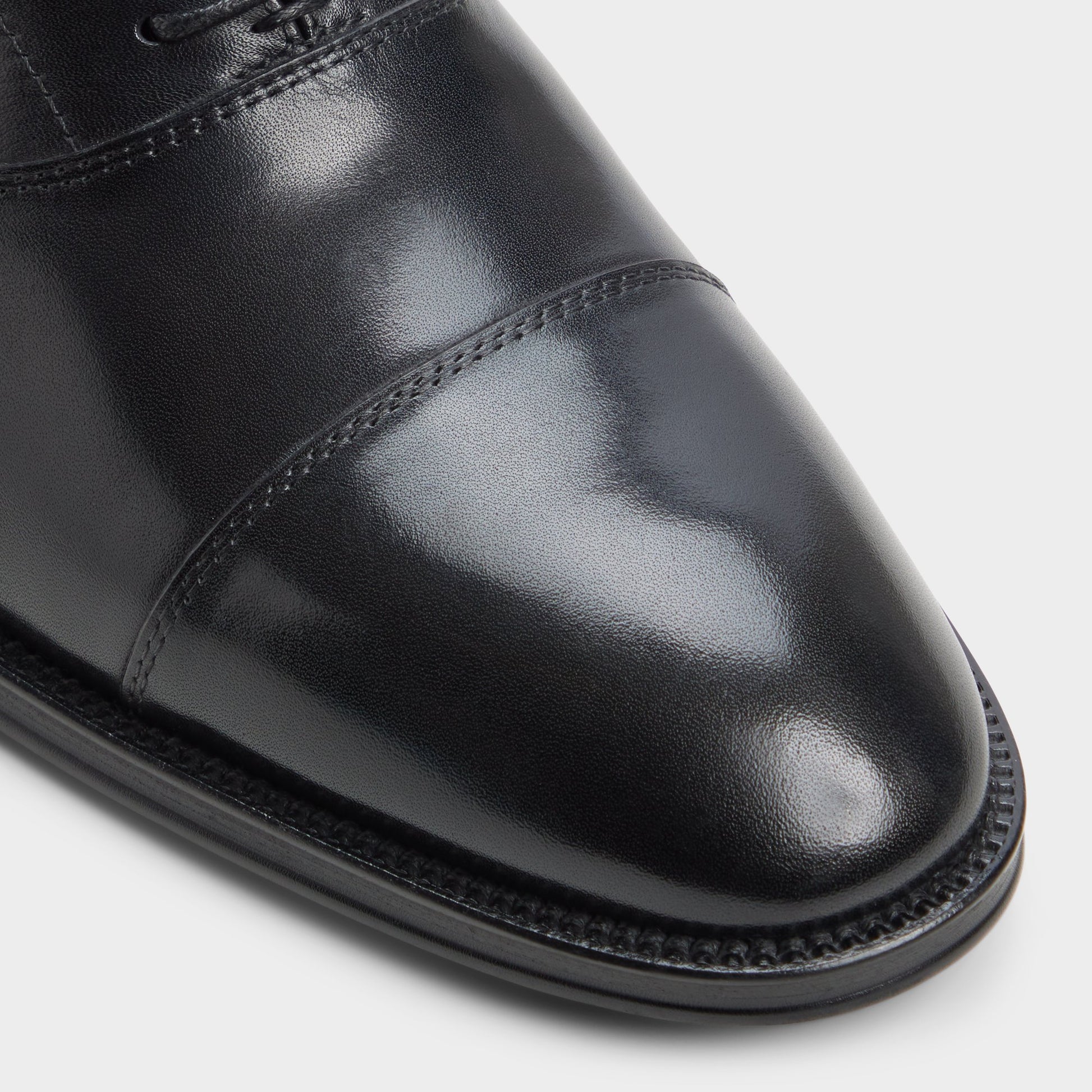 Gros plan de la Noir Fez Chaussure Oxford