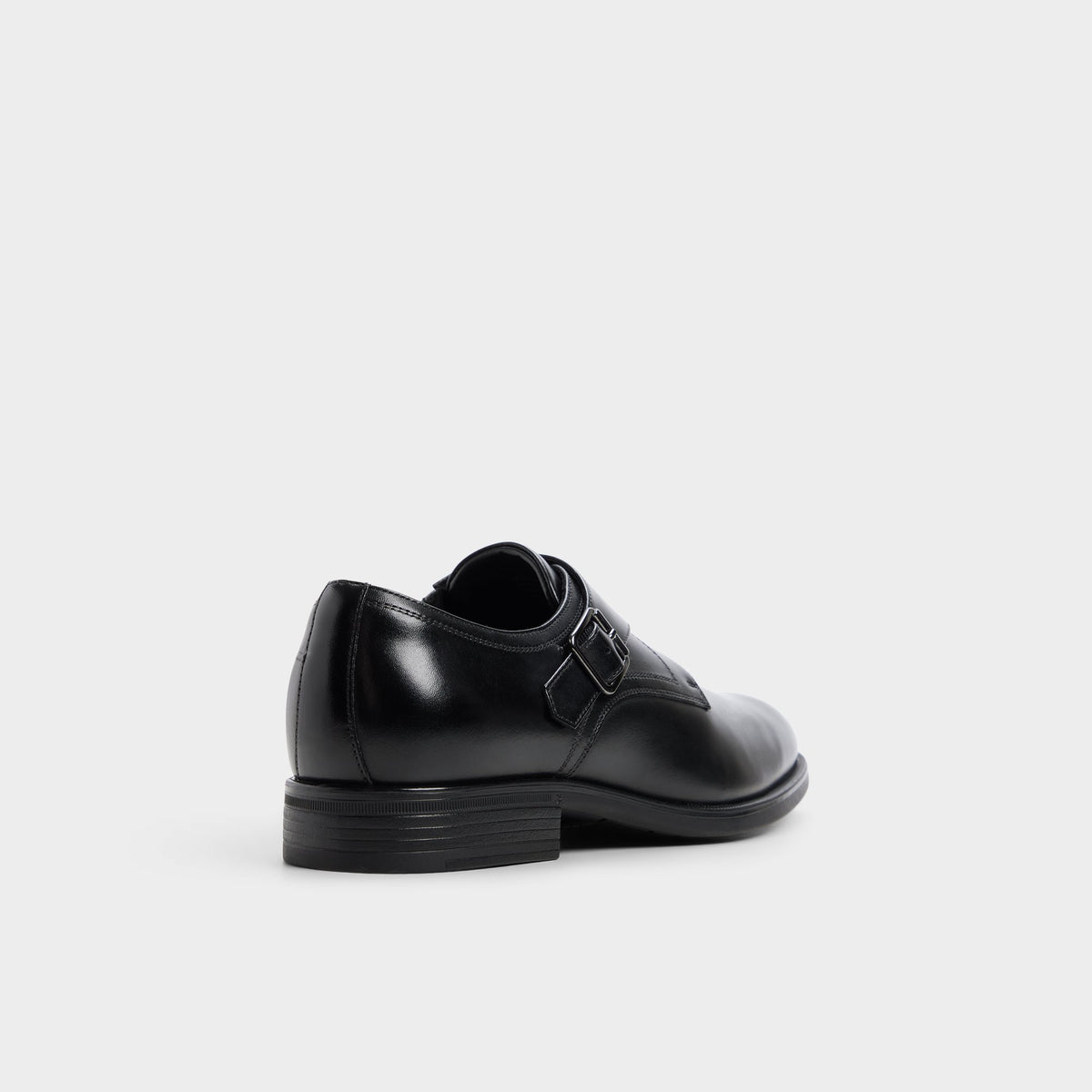 Angle de trois quarts de l'arrière de Noir Colsen Flâneur double boucle