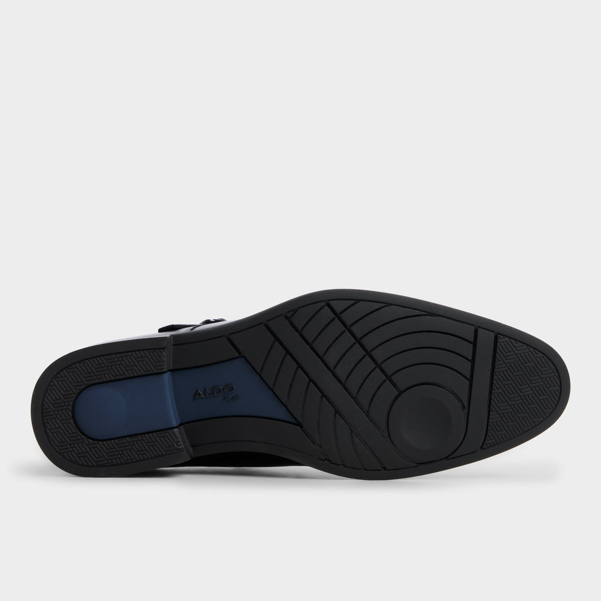 Vue de la semelle de Noir Colsen Flâneur double boucle