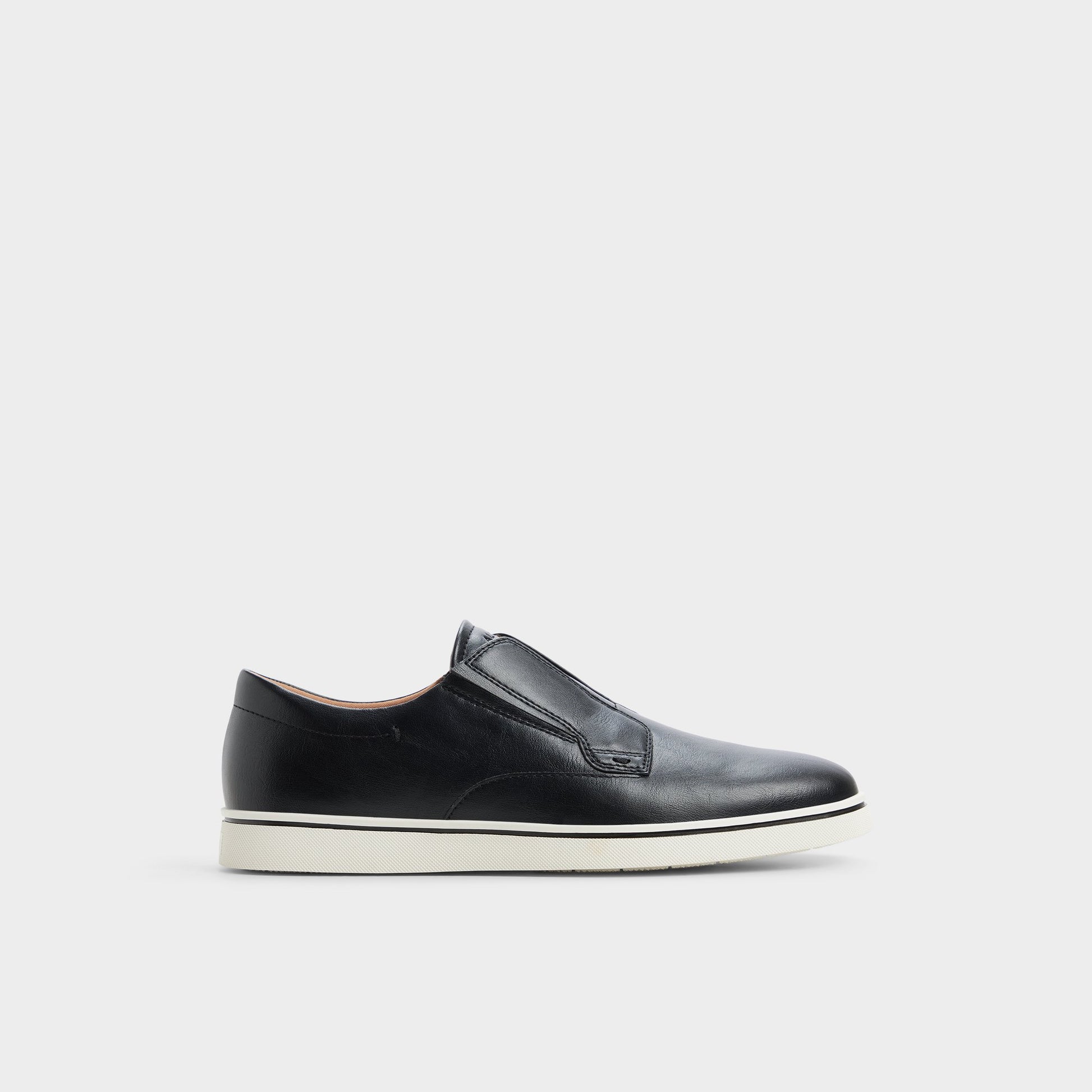Main View of Black Enio Slip-on sneaker for Mens