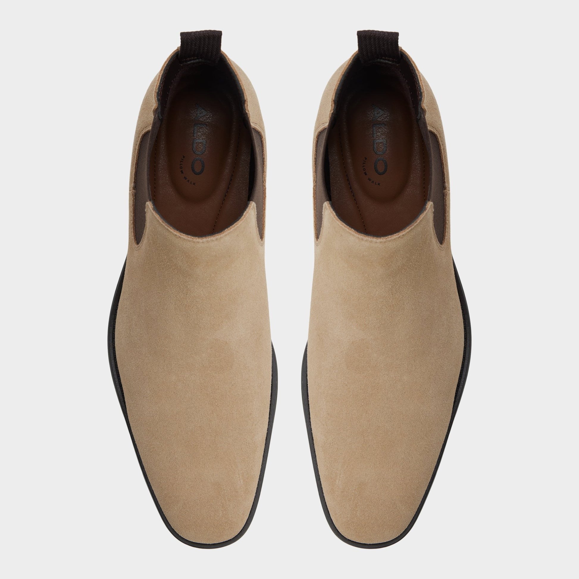 Top-down view of the Other dark beige Ritchie Chelsea boot