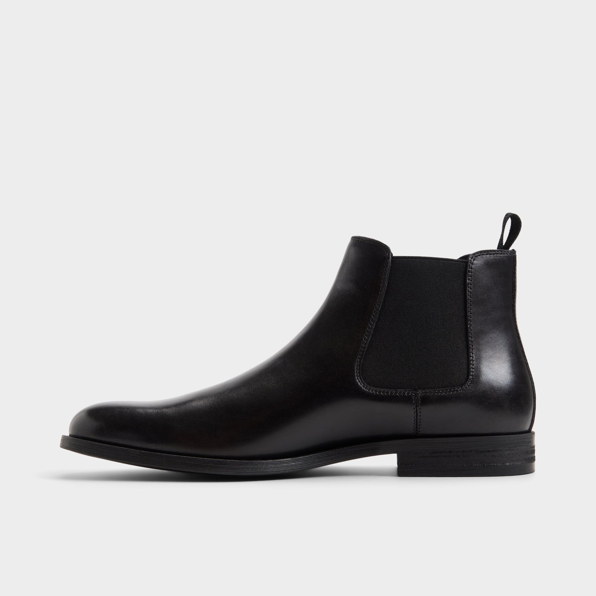 Side view of Black Ritchie Chelsea boot