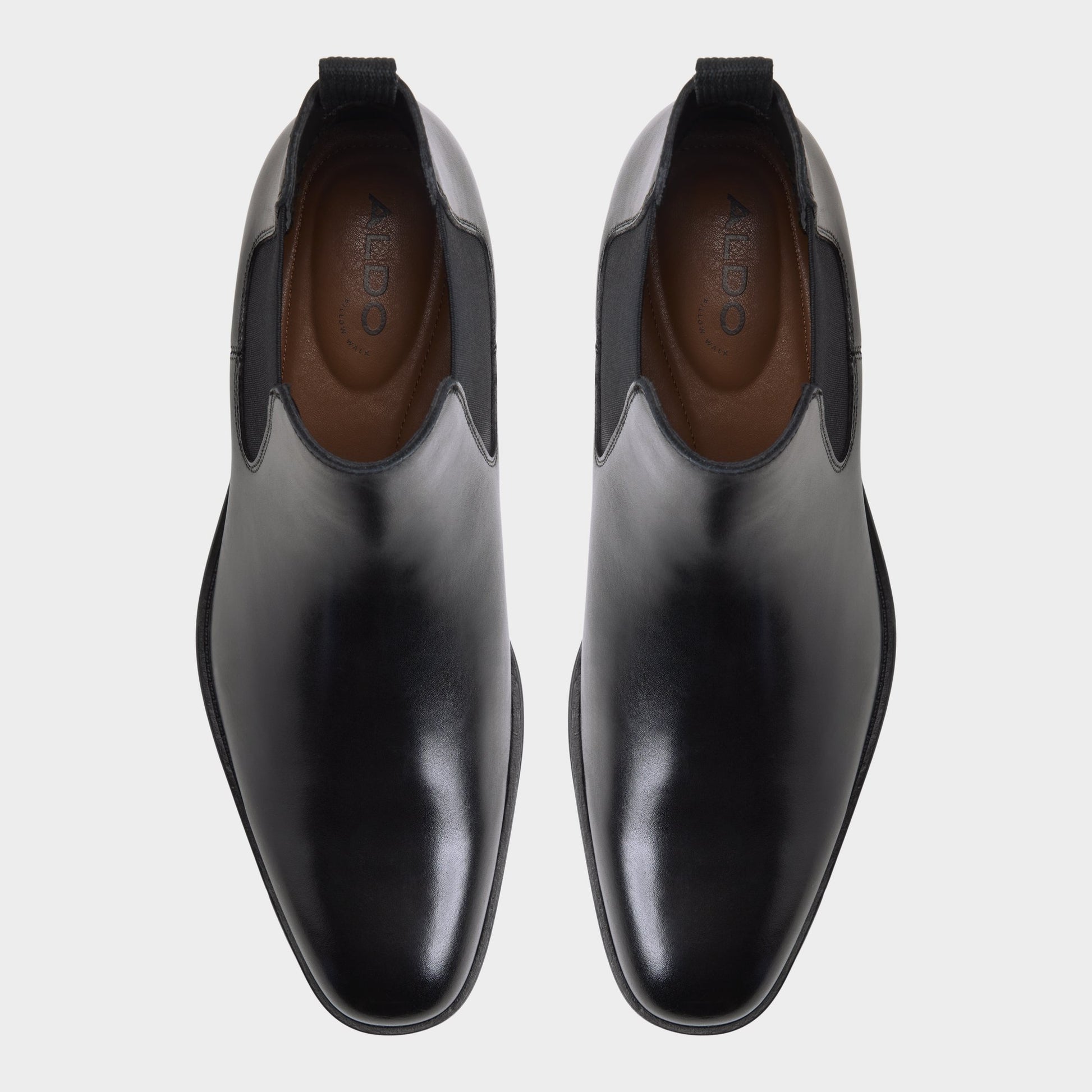 Top-down view of the Black Ritchie Chelsea boot