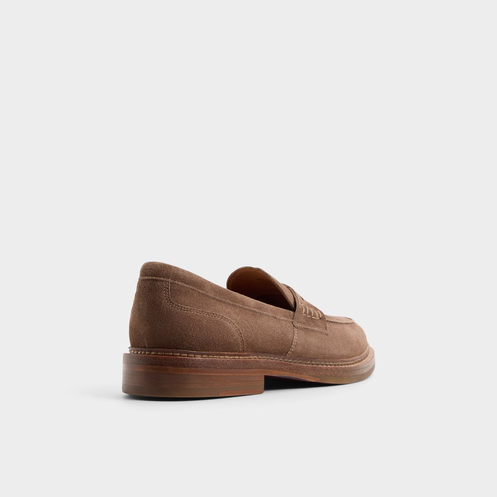 Three-quarter angle of Dark brown Mcrae Loafer's back side