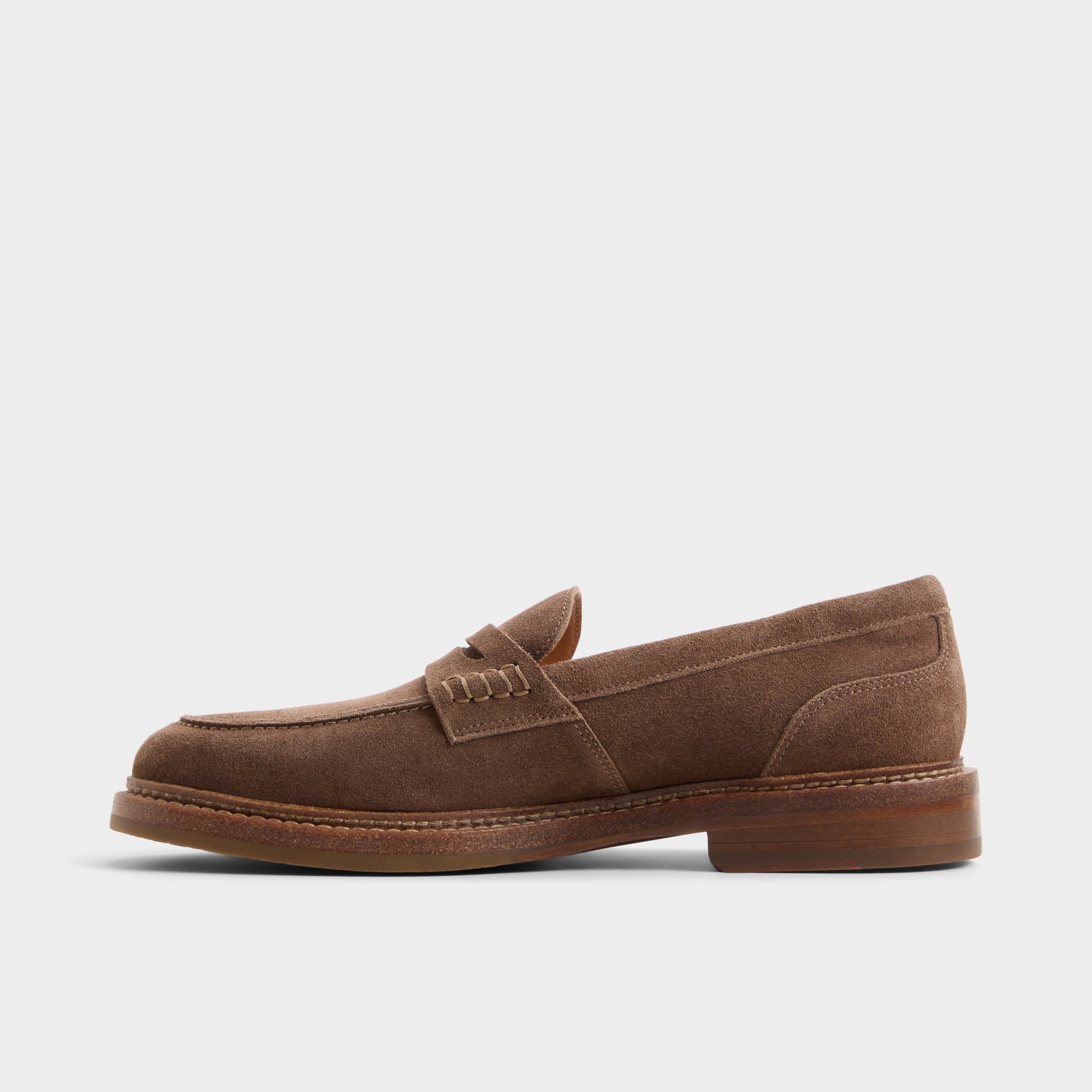 Side view of Dark brown Mcrae Loafer
