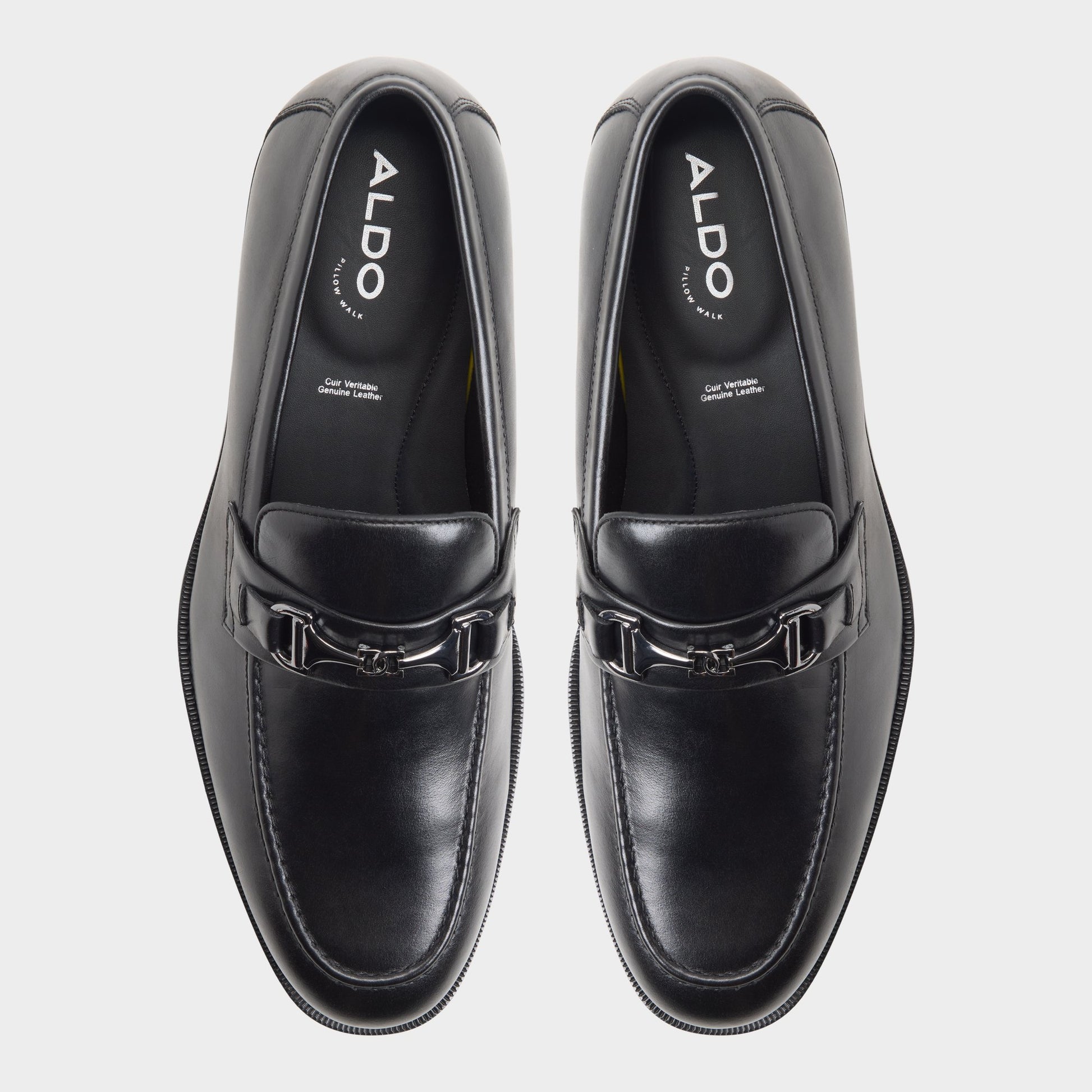 Top-down view of the Black Antonino Loafer