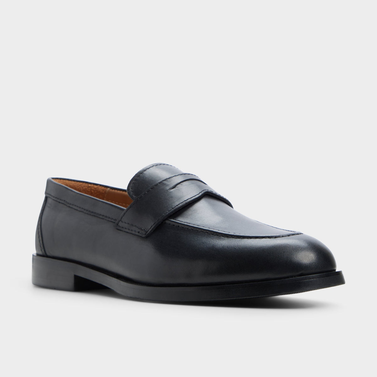 Three-quarter angle of Black Iven Slip-on's back side