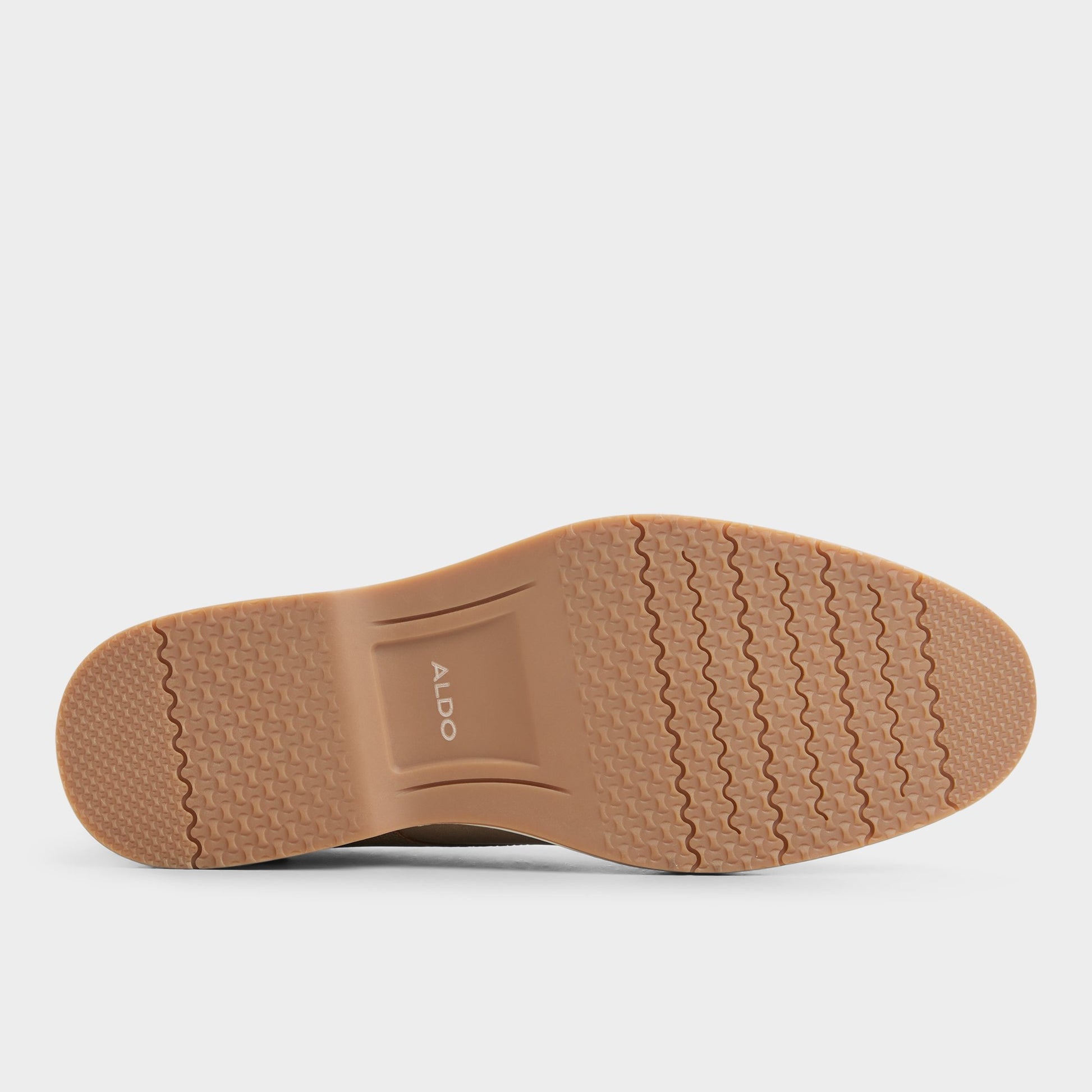 View of Taupe Terrano Oxford shoe's sole