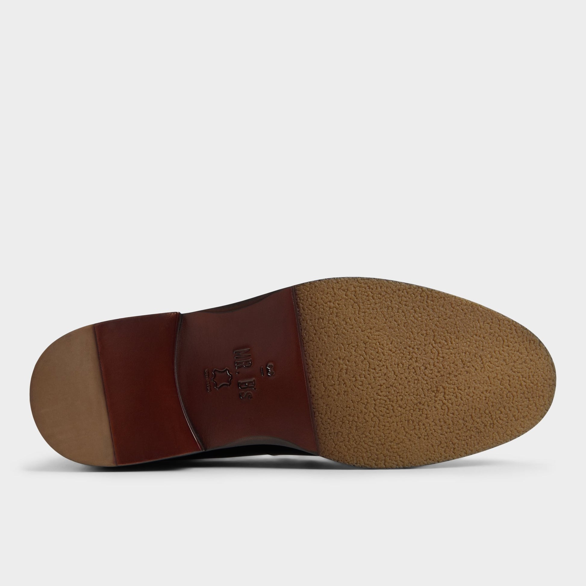 View of Black Gaston Loafer's sole