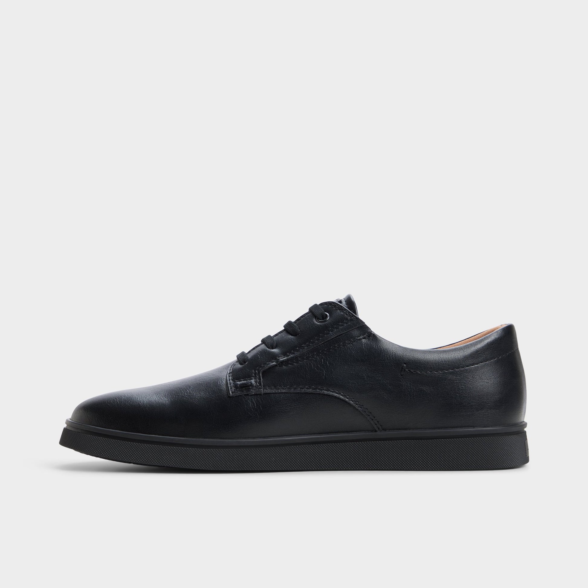Side view of Black/black Dougie Slip-on sneaker