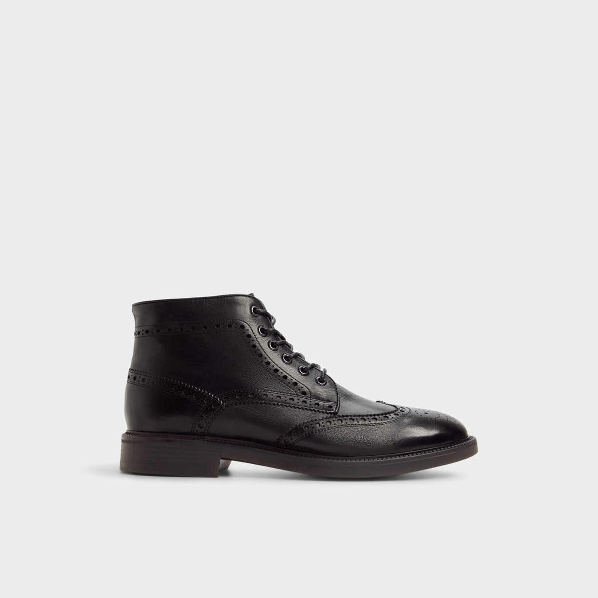 Main View of Black Colombo Brogue ankle boot for Mens