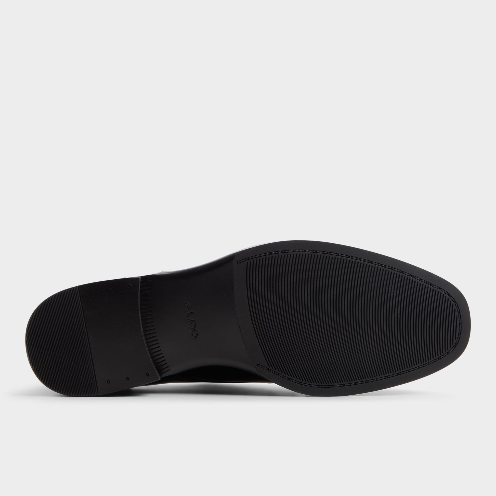 View of Black Lowry Monkstrap loafer's sole