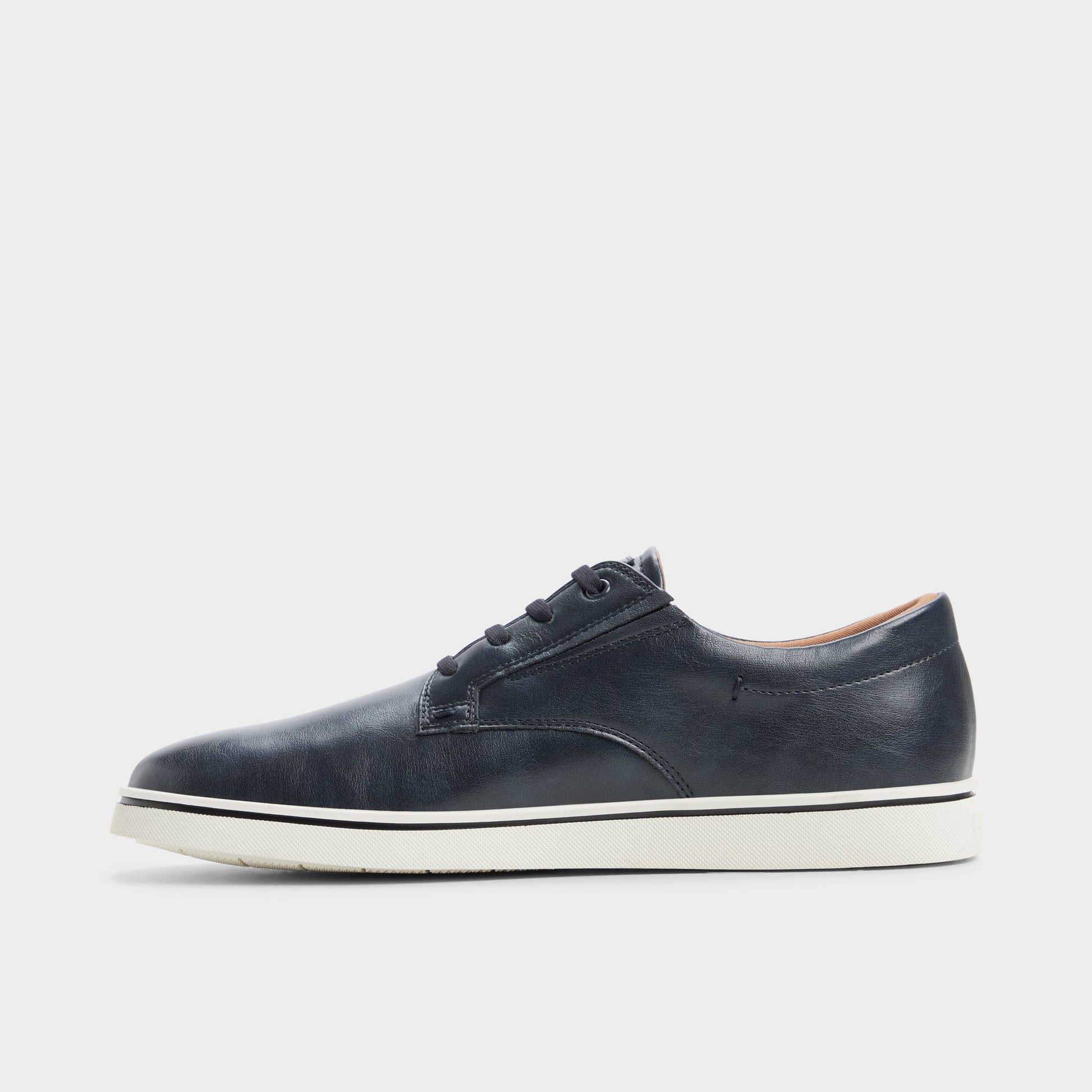 Vue latérale de Bleu marine Dougie Sneaker sans lacets