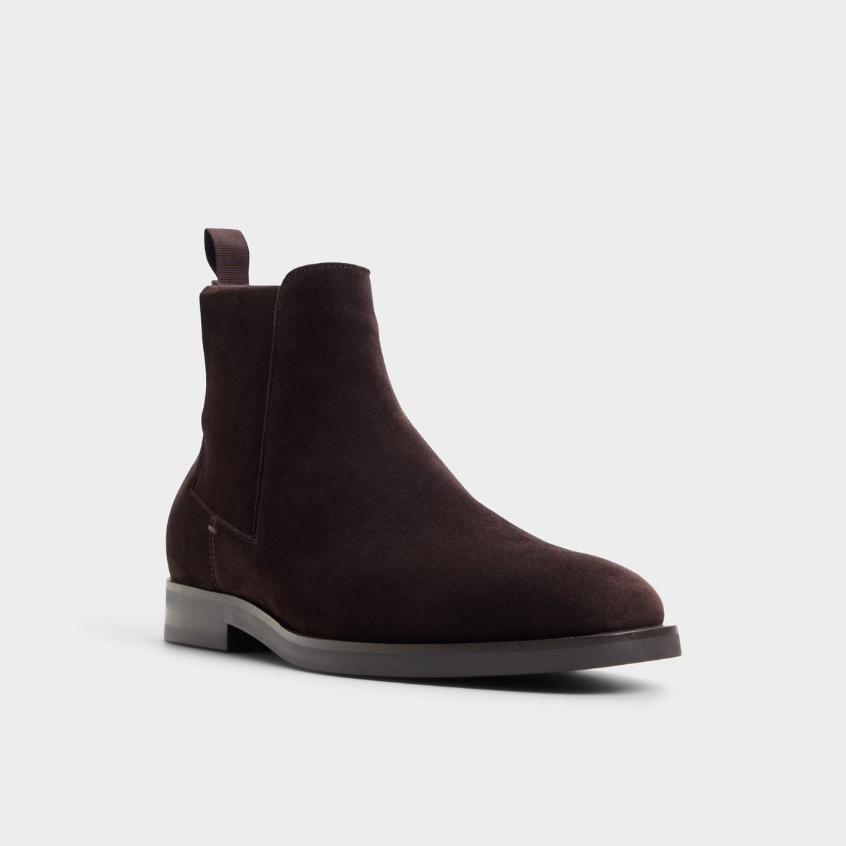 Three-quarter angle of Brown Mesar Chelsea boot's front side