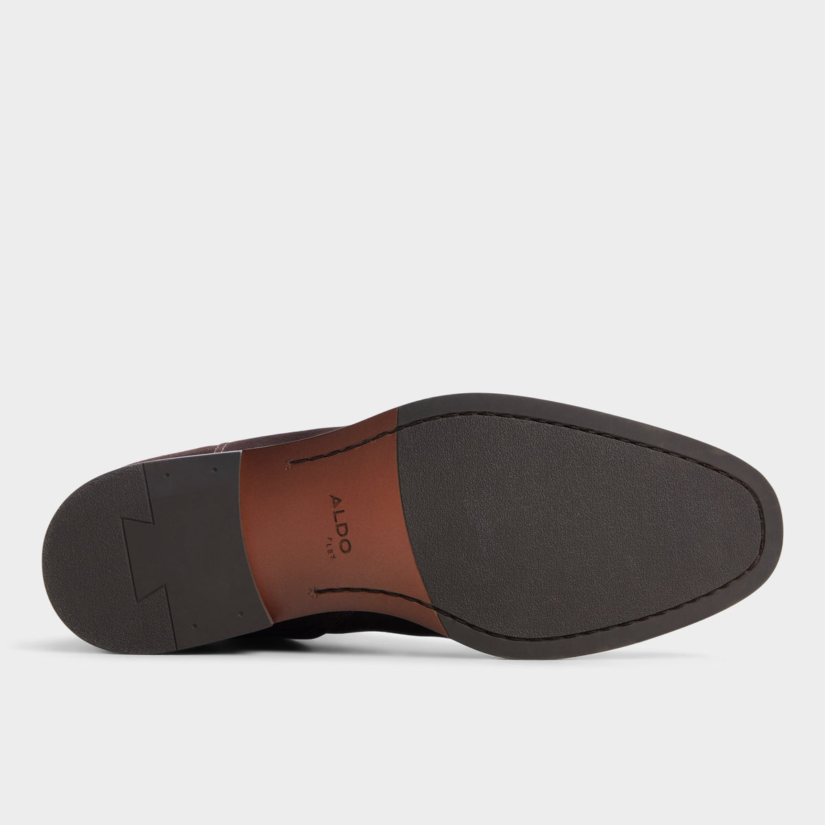 View of Brown Mesar Chelsea boot's sole