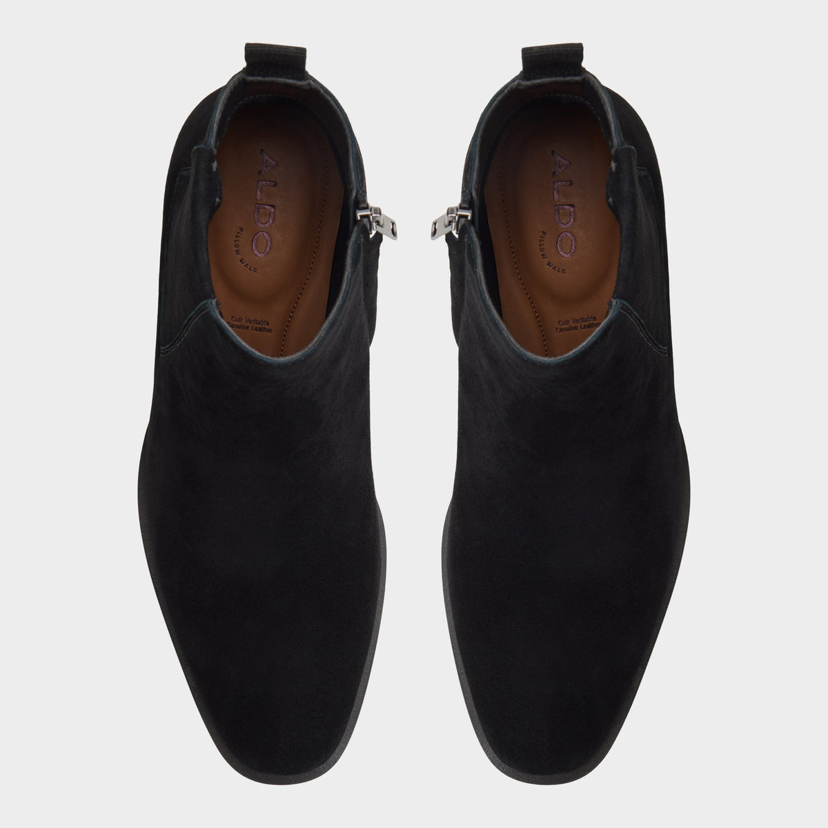 Top-down view of the Open black Mesar Chelsea boot