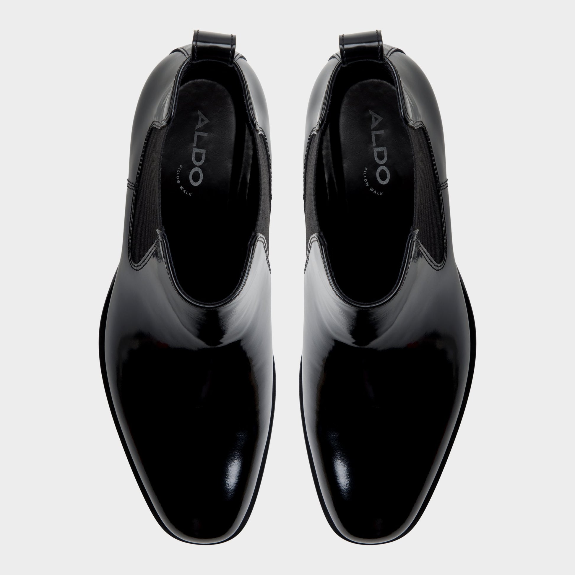 Top-down view of the Black Nik Chelsea boot