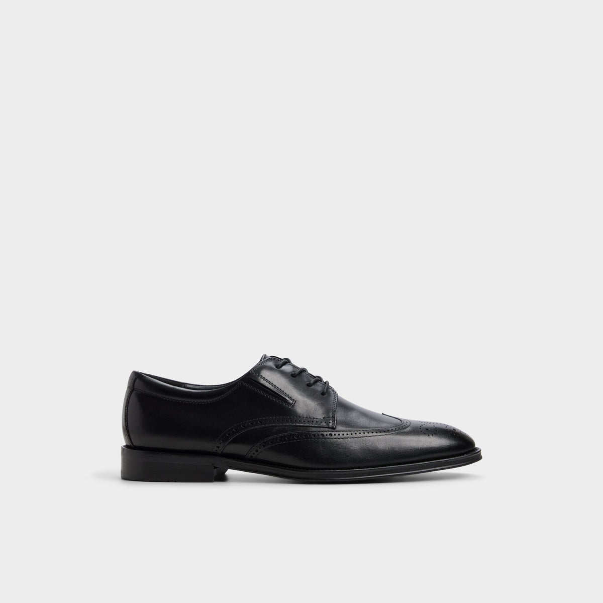 Main View of Black Valen Brogue lace-up shoe for Mens