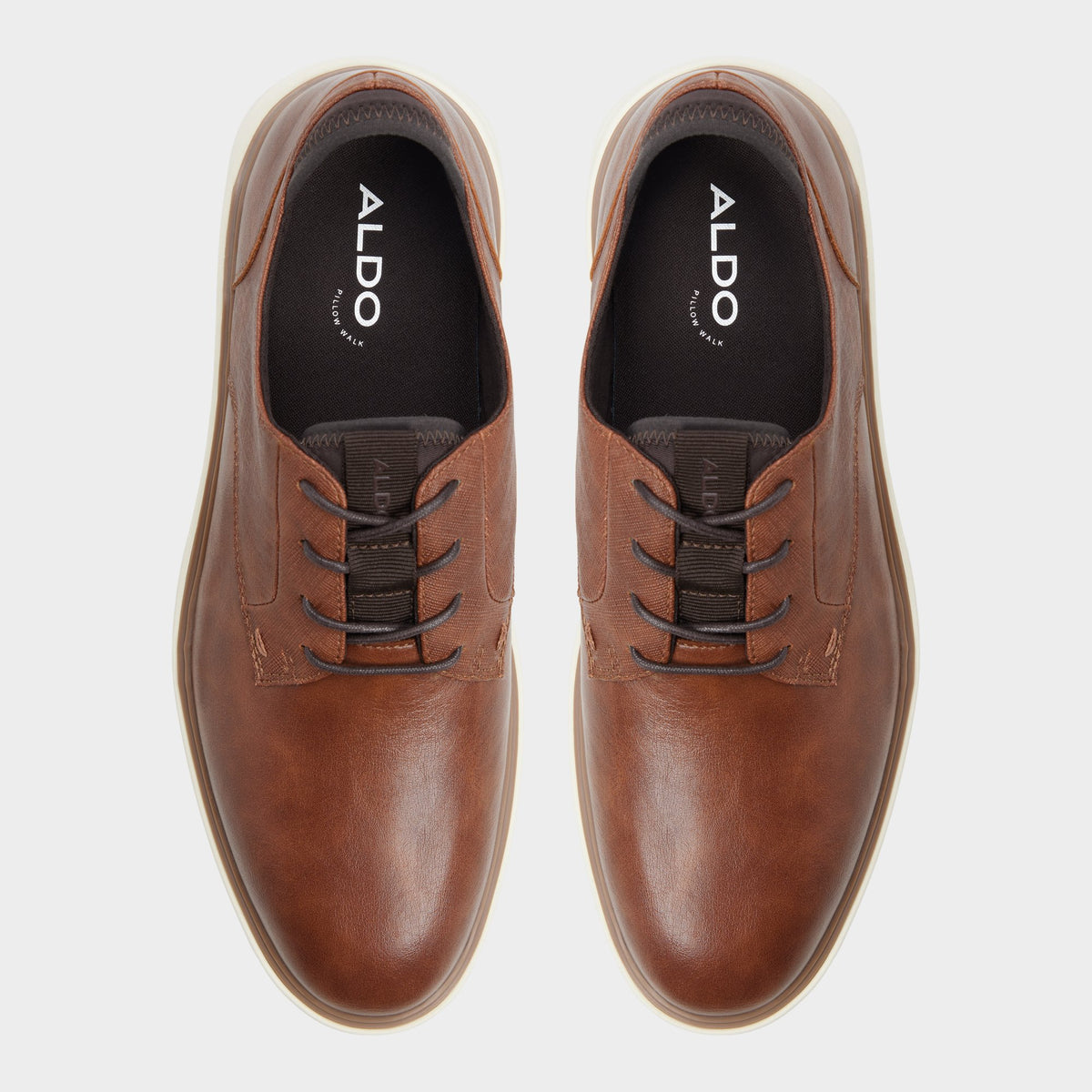 Vue de dessus de la Beige Tadeo Chaussure Oxford