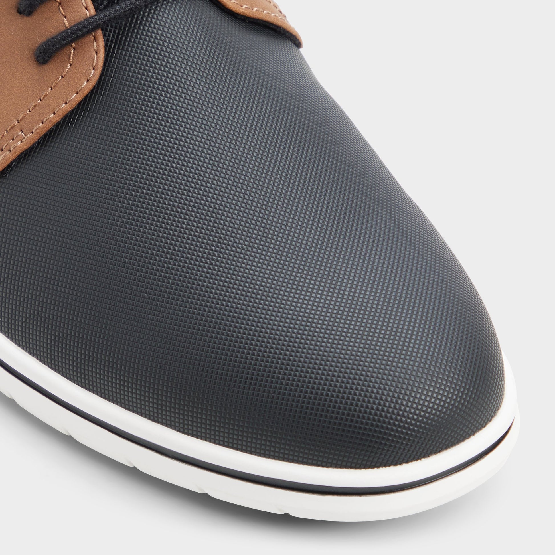 Close-up of the Tan multi Drymos Oxford shoe