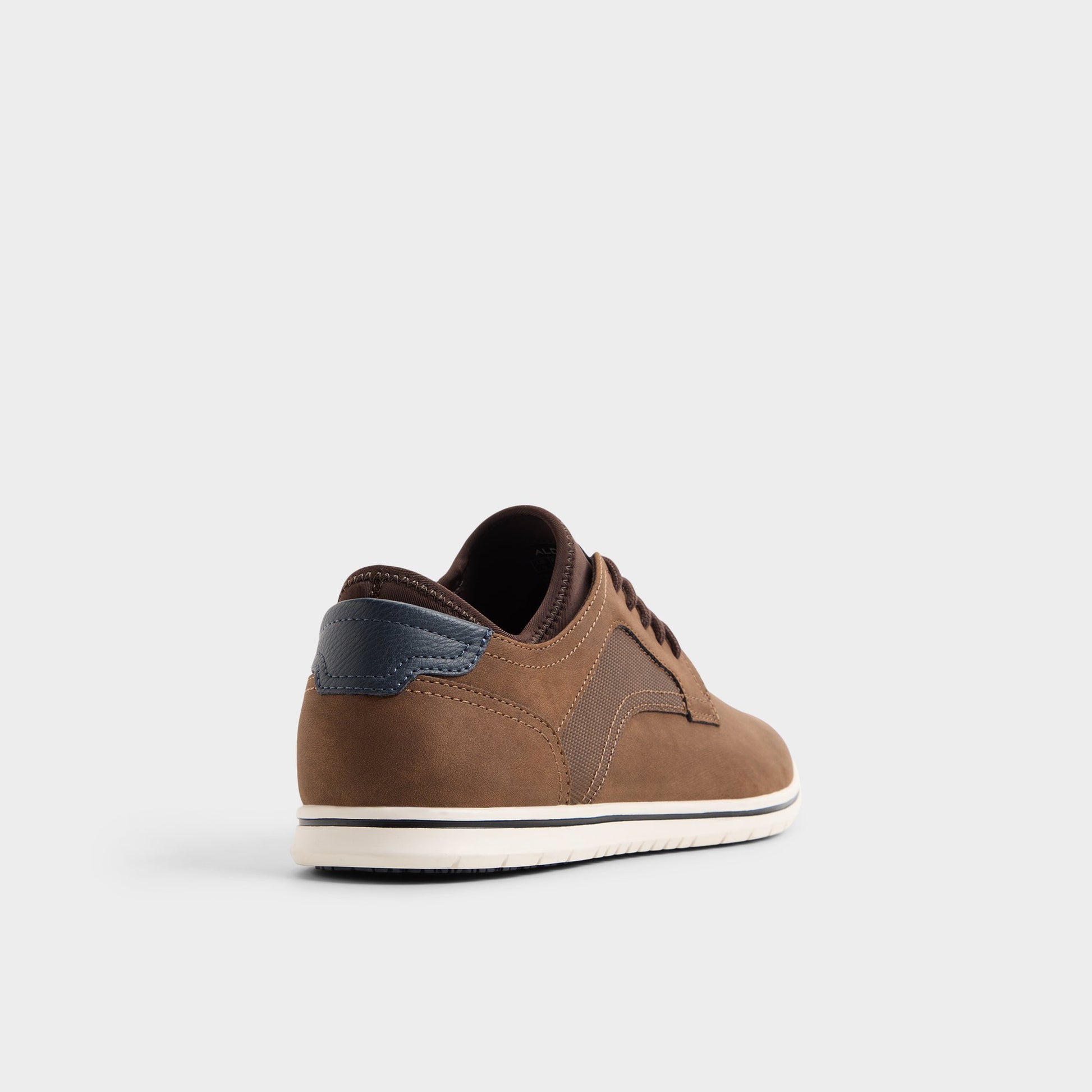 Three-quarter angle of Brown Drymos Oxford shoe's back side