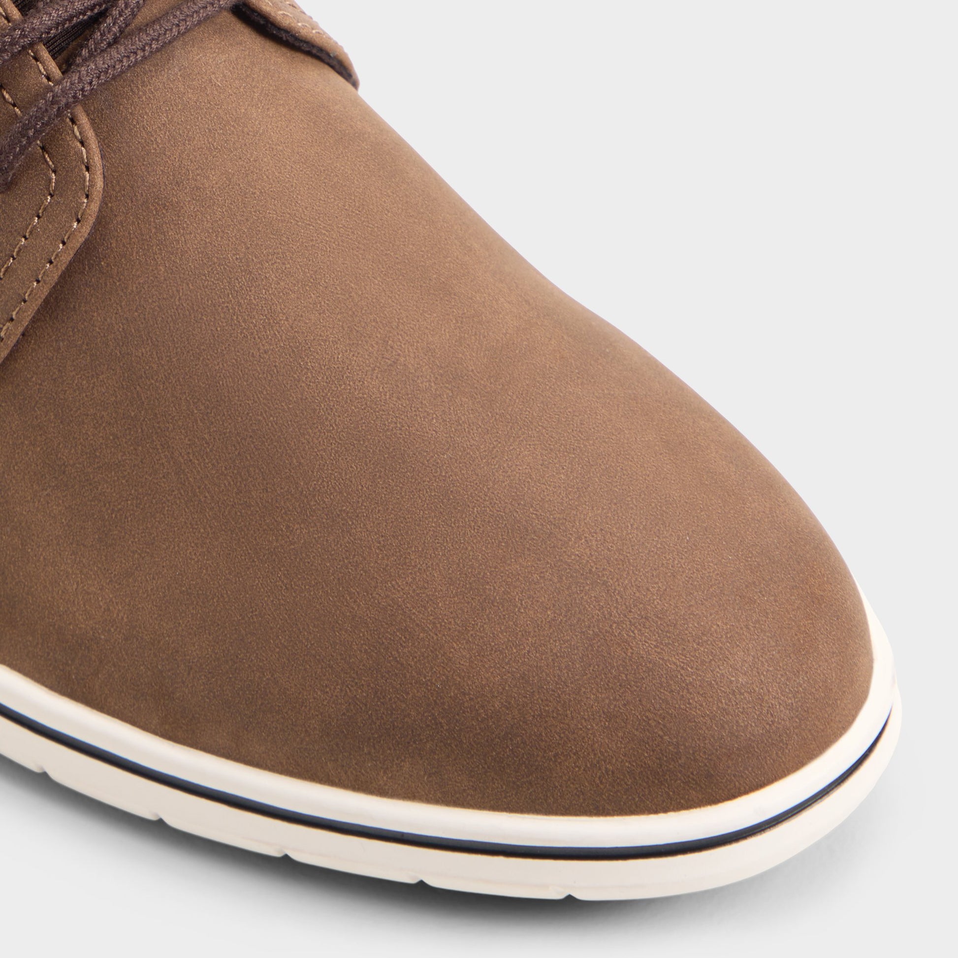 Close-up of the Brown Drymos Oxford shoe