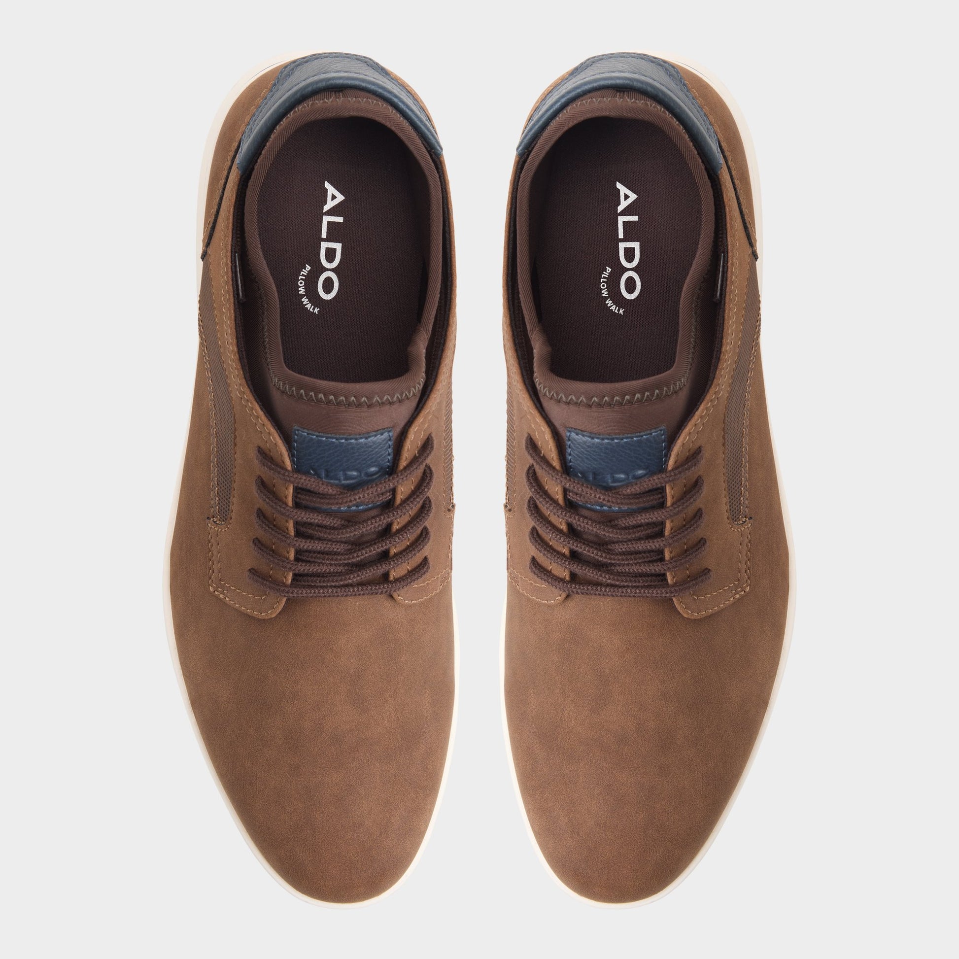 Top-down view of the Brown Drymos Oxford shoe