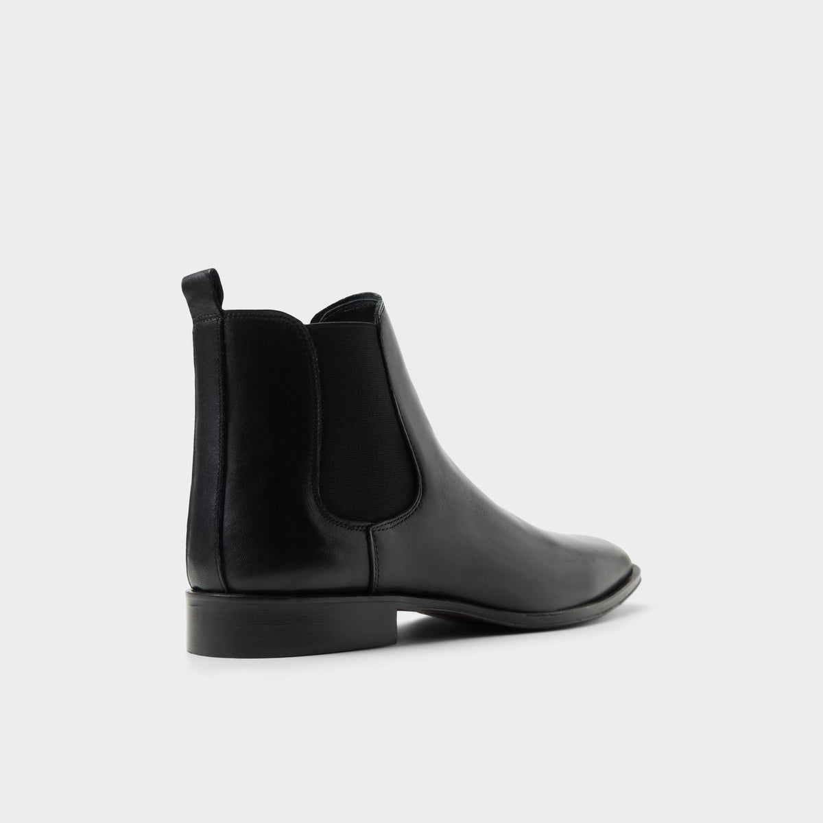 Three-quarter angle of Black Cristiano Chelsea boot's back side