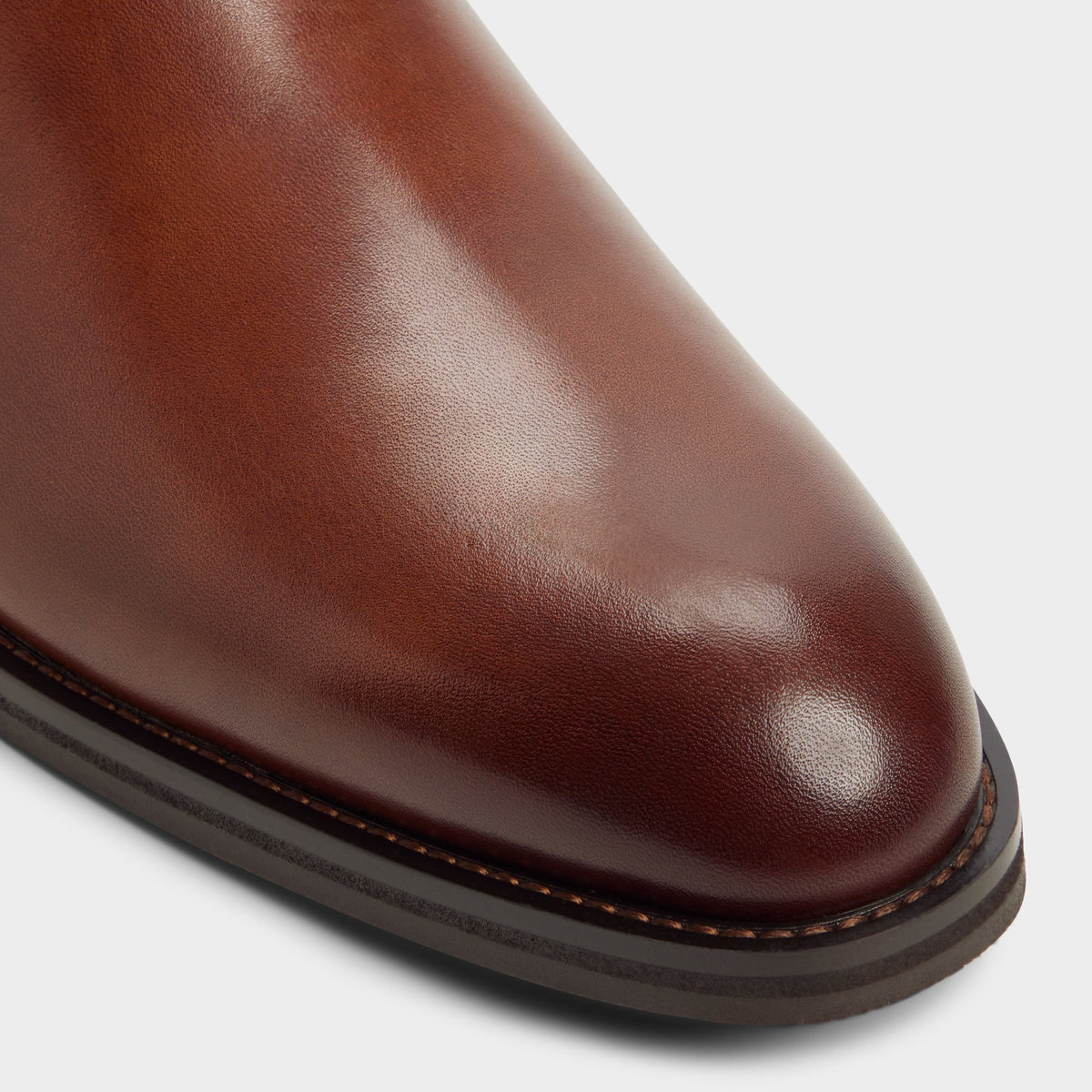 Close-up of the Medium brown Bartell Chelsea boot