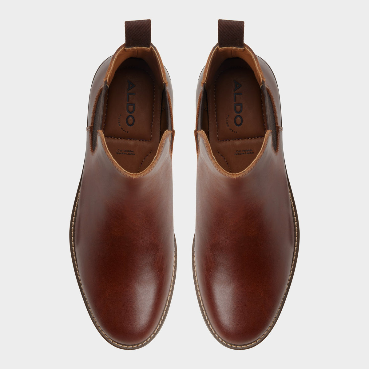 Top-down view of the Tan Hayton Chelsea boot
