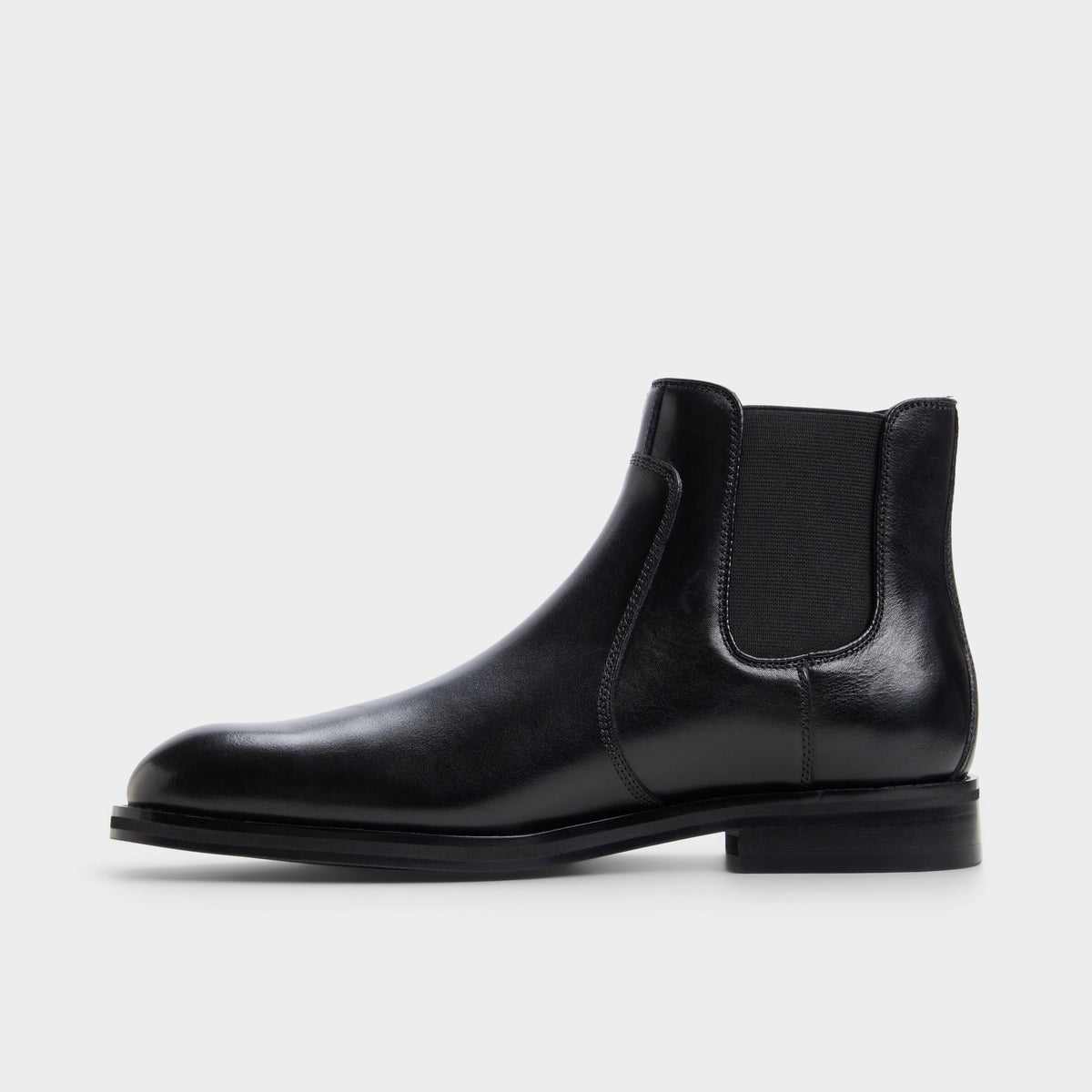 Side view of Black Bartell Chelsea boot