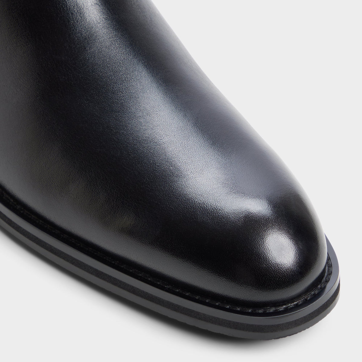 Close-up of the Black Bartell Chelsea boot