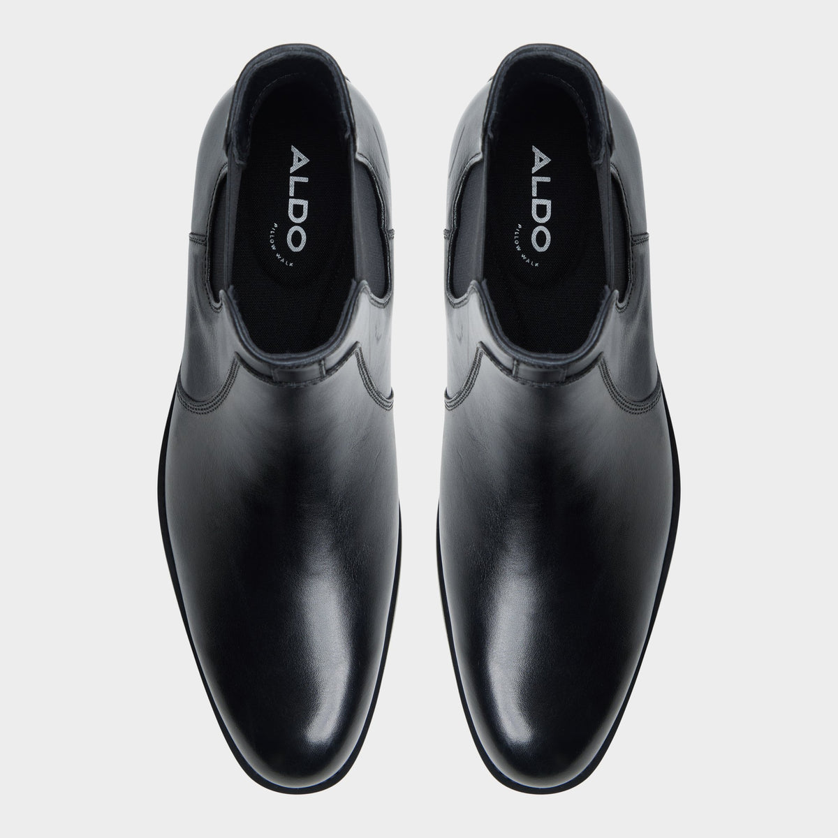 Top-down view of the Black Bartell Chelsea boot