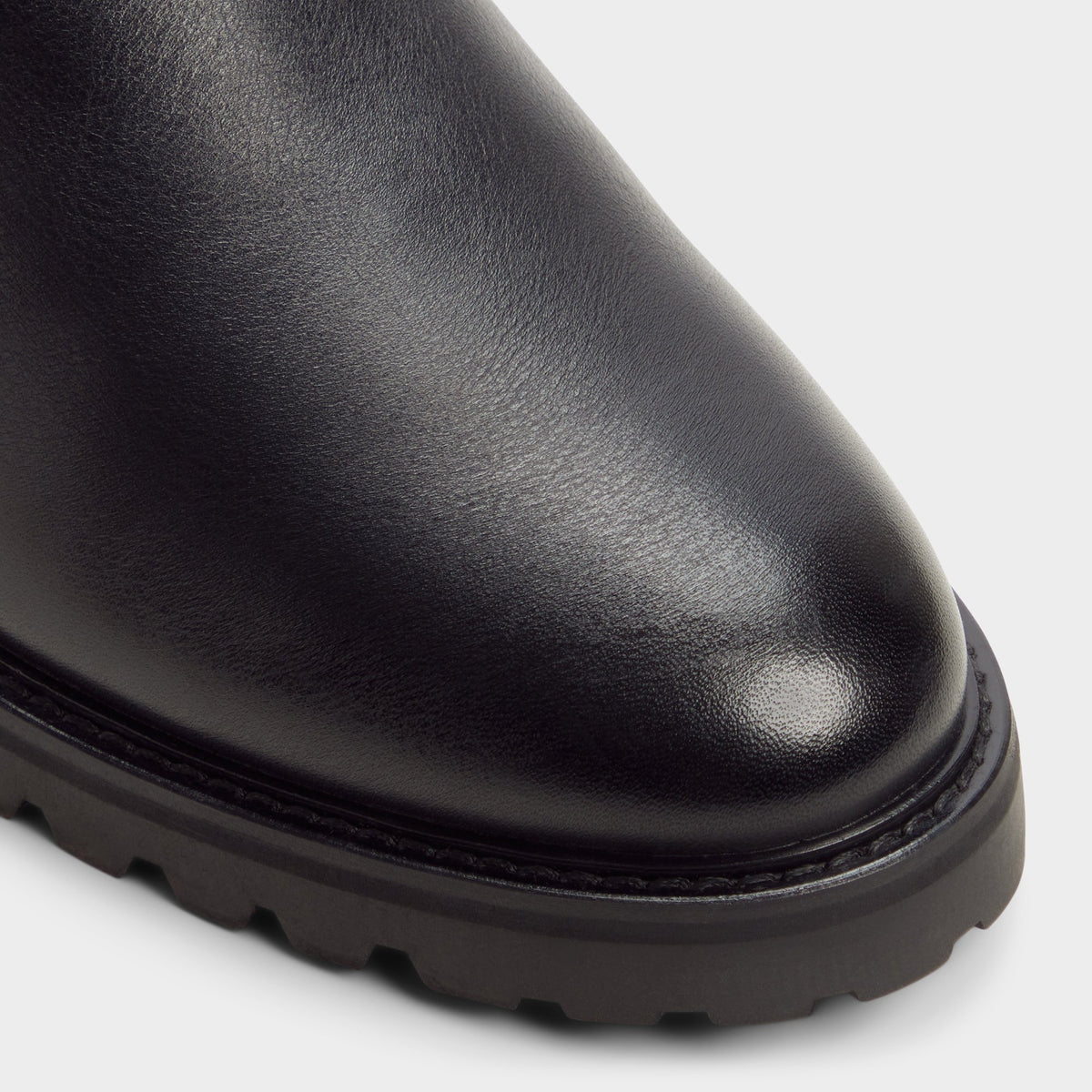 Close-up of the Black Hayton Chelsea boot