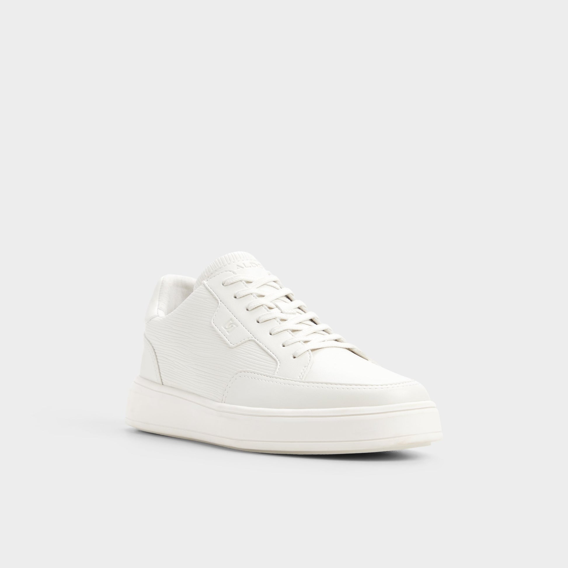 Three-quarter angle of Other white Miko Low top sneaker's front side
