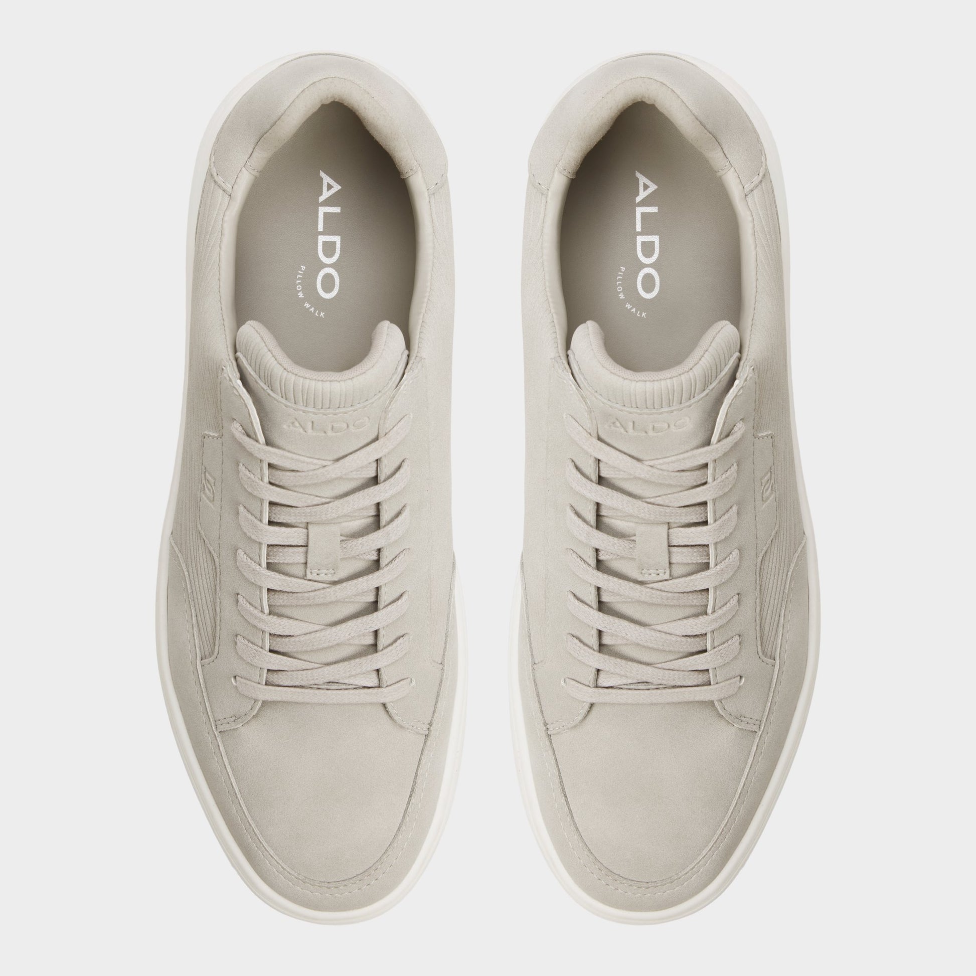 Top-down view of the Light grey Miko Low top sneaker