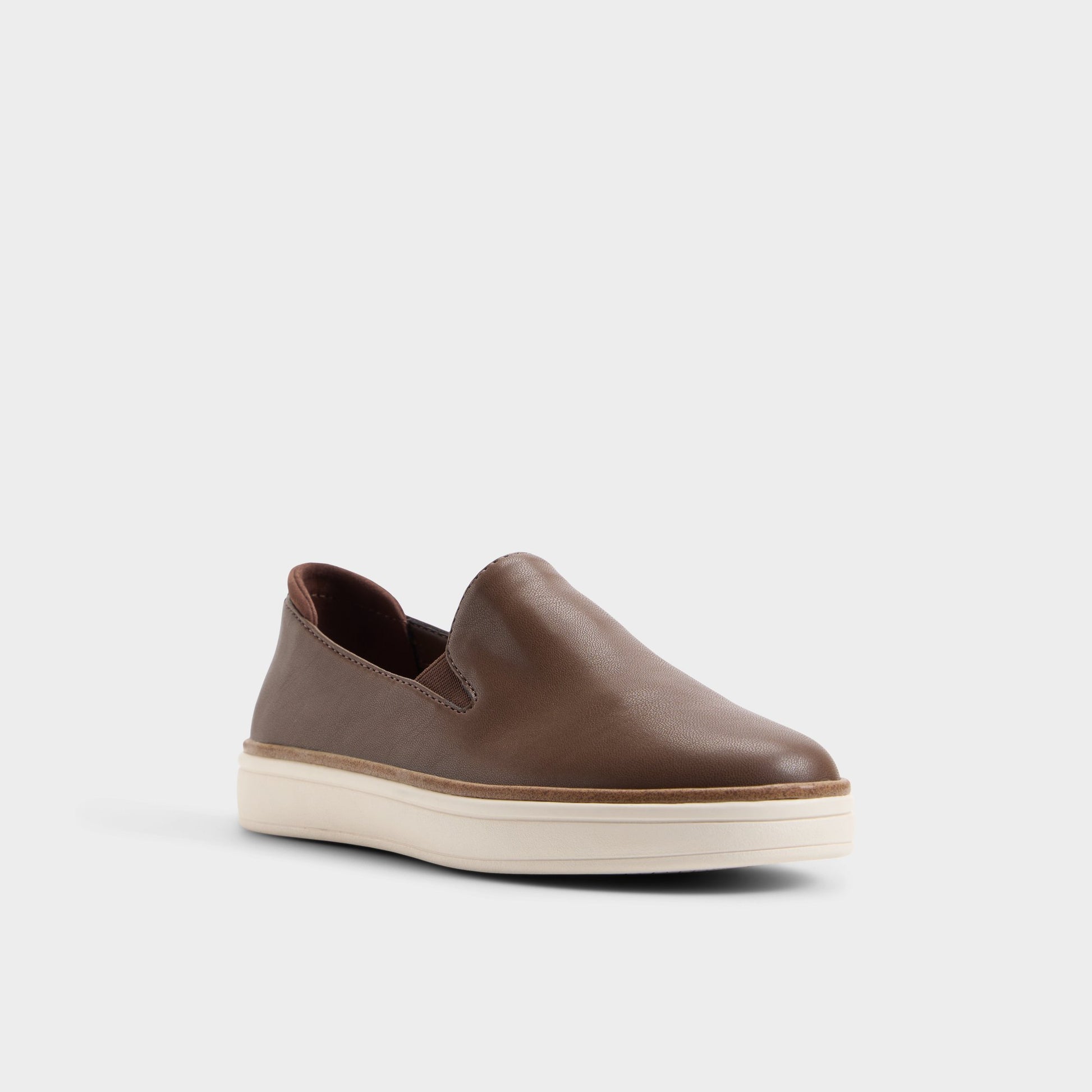 Three-quarter angle of Dark brown Ballivian Loafer's front side