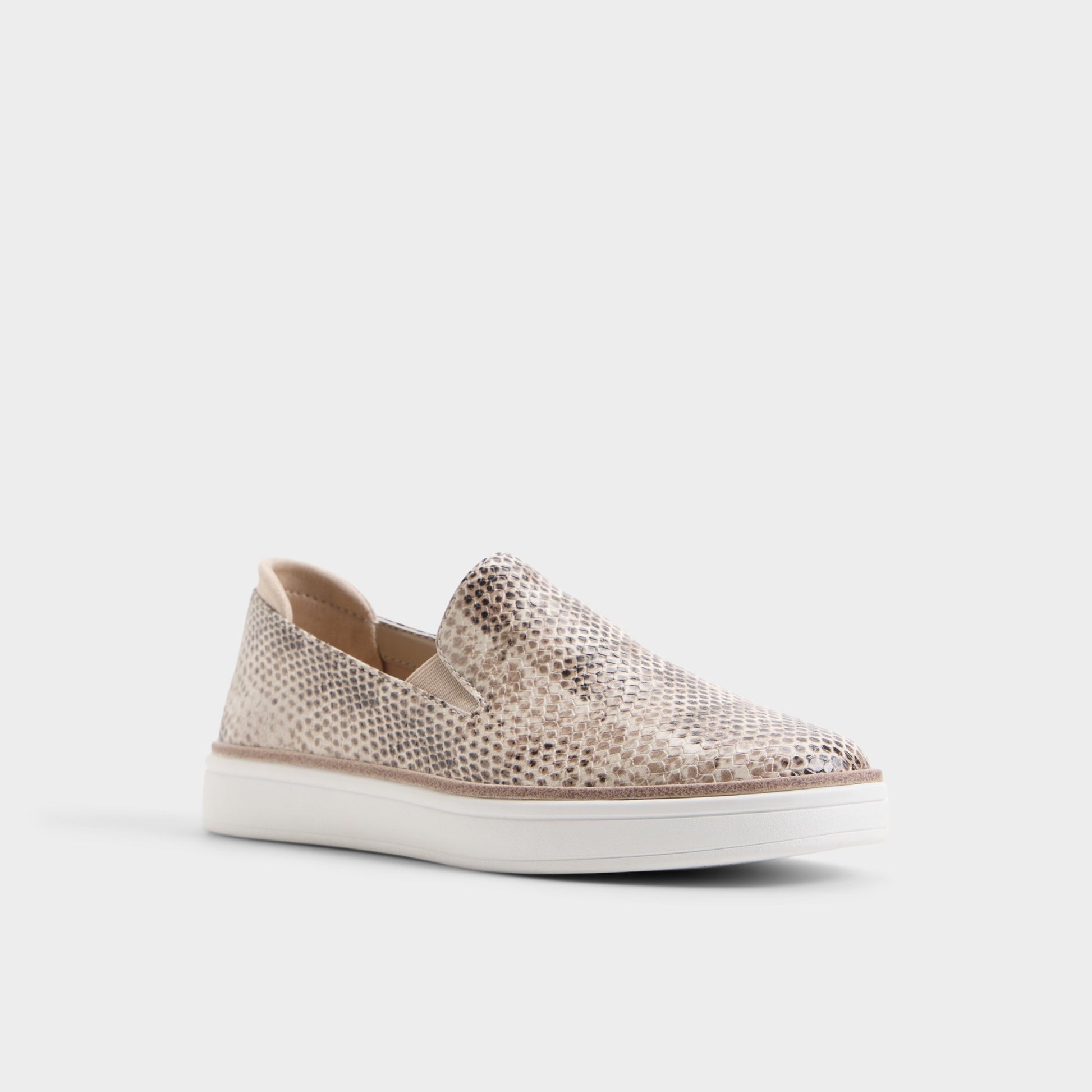 Three-quarter angle of Grey multi Ballivian Loafer's front side